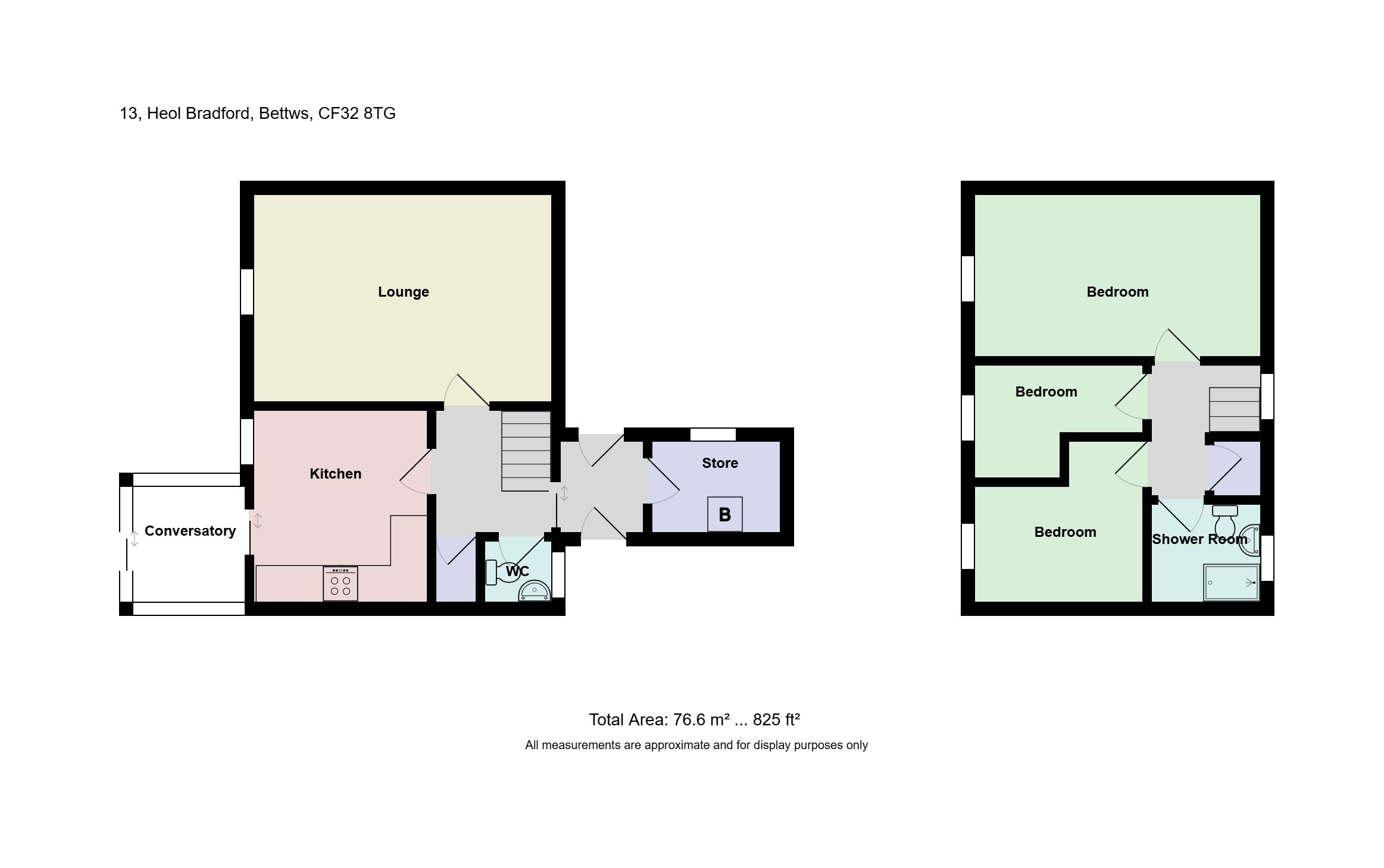 13 Heol Bradford, Bridgend floorplan