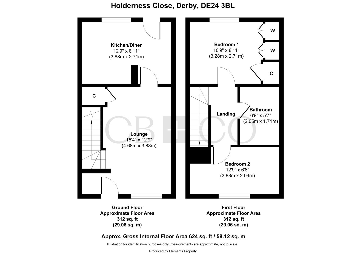 49, Holderness Close, Derby floorplan