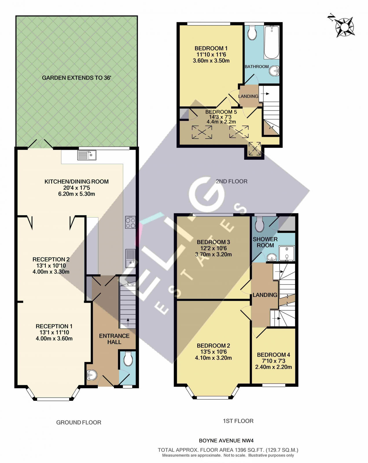 6 Boyne Avenue, London floorplan