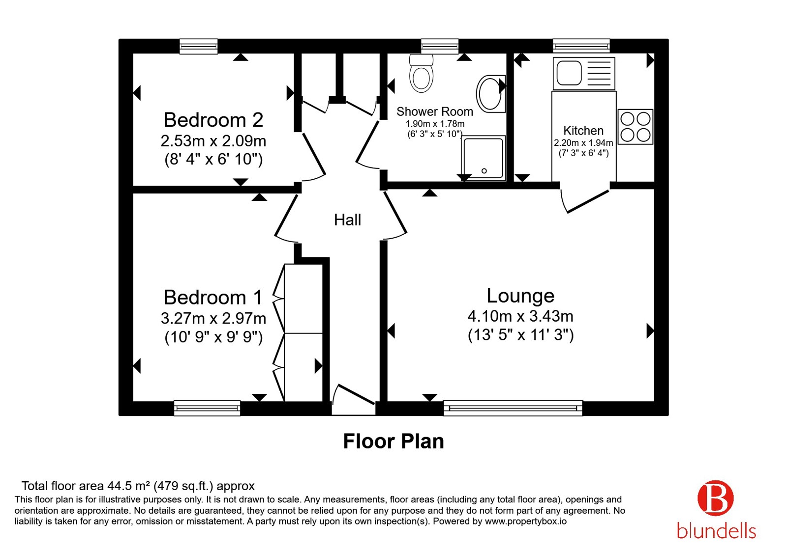 18, St. Albans Court, Rotherham floorplan