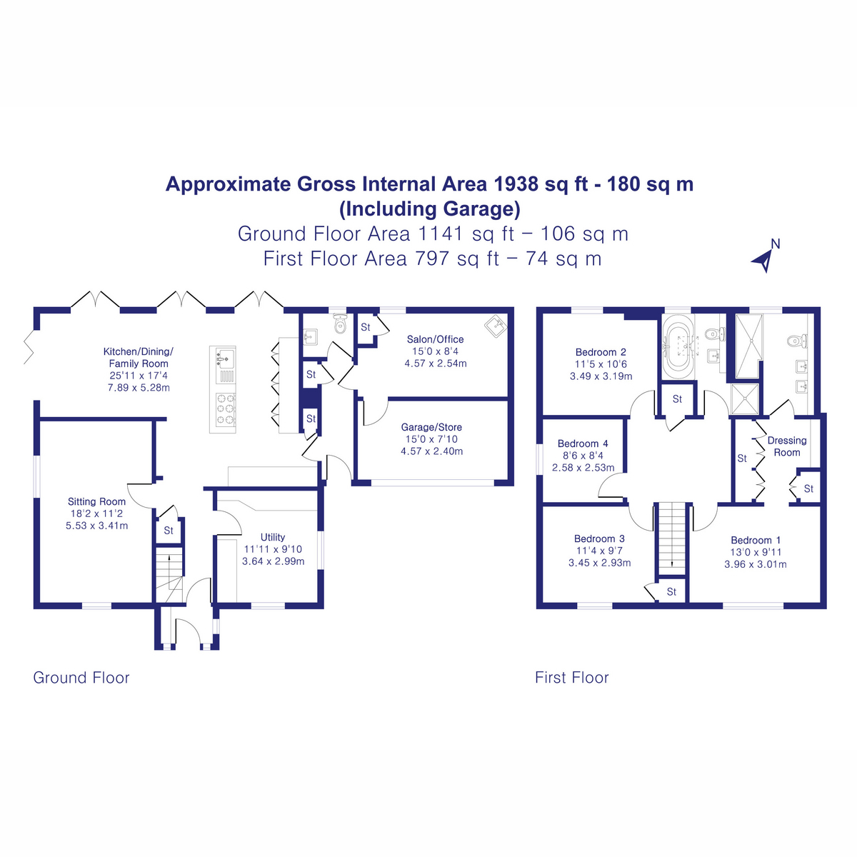 15, Pensclose, Witney floorplan