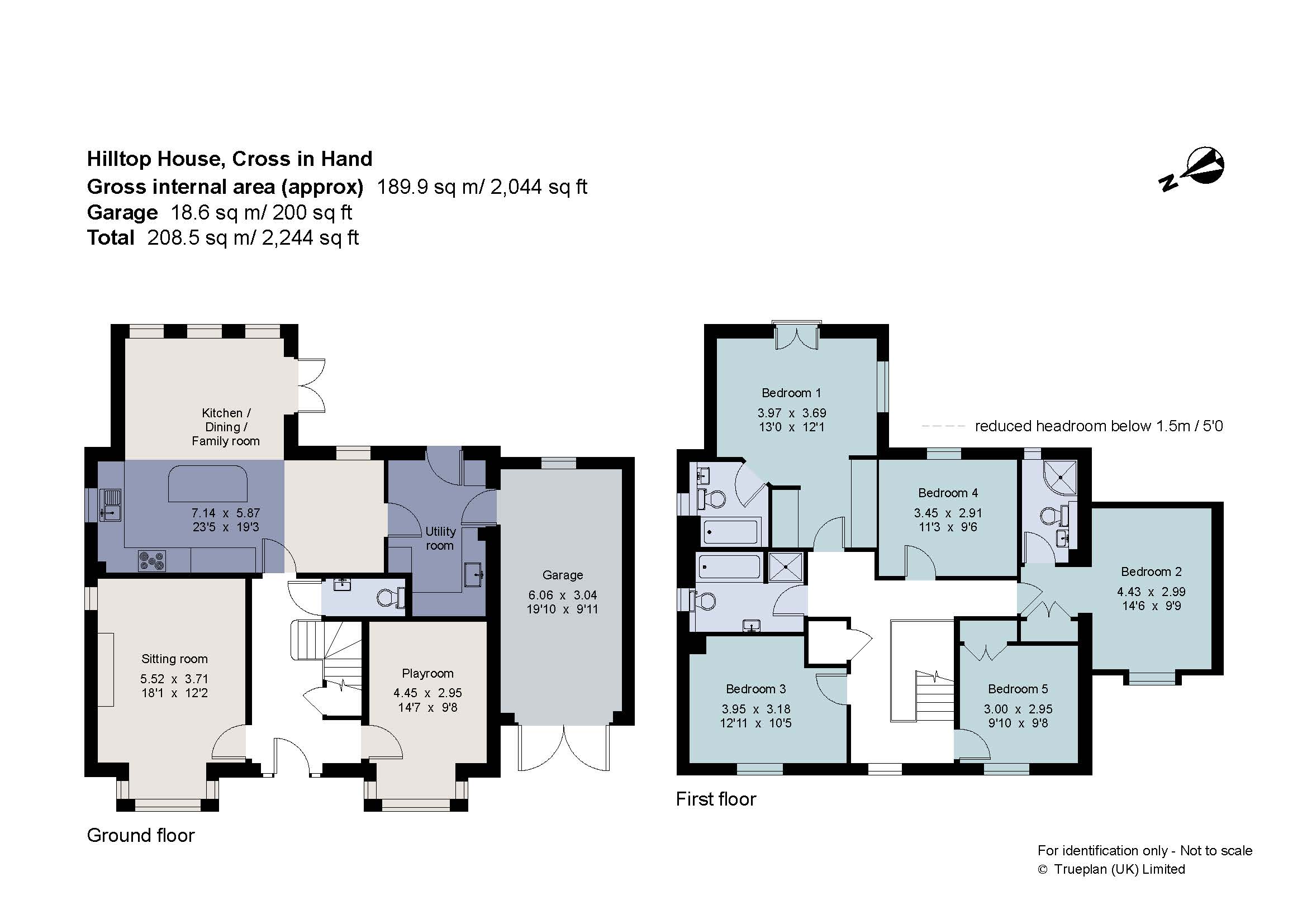 Hilltop House,, Dads Hill, Heathfield floorplan