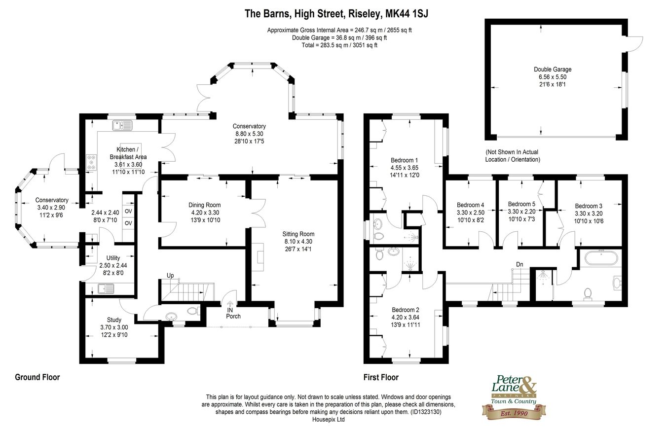 3 The Barns, High Street, Riseley floorplan