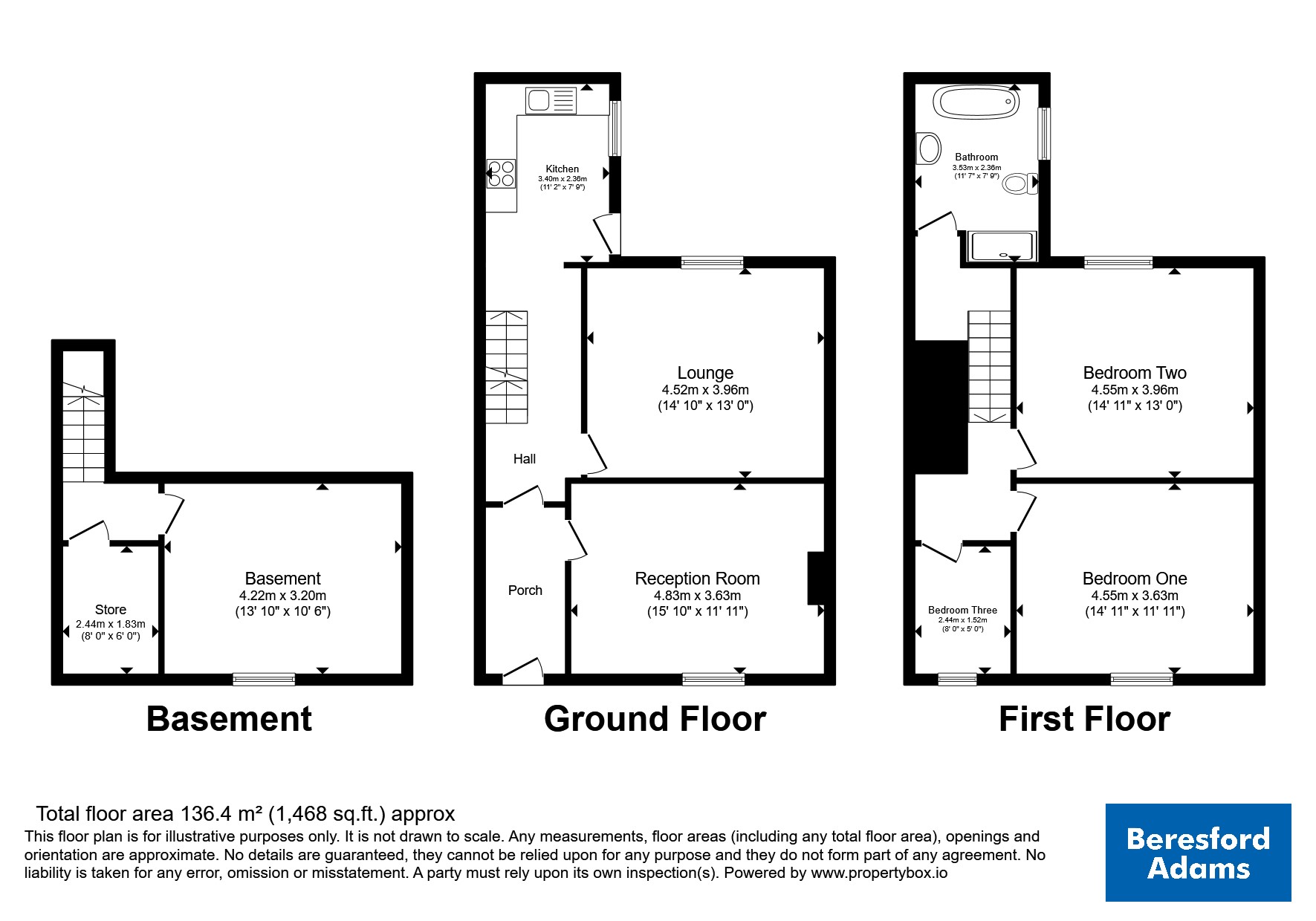 Flat A, 58, Bangor Street, Gwynedd floorplan