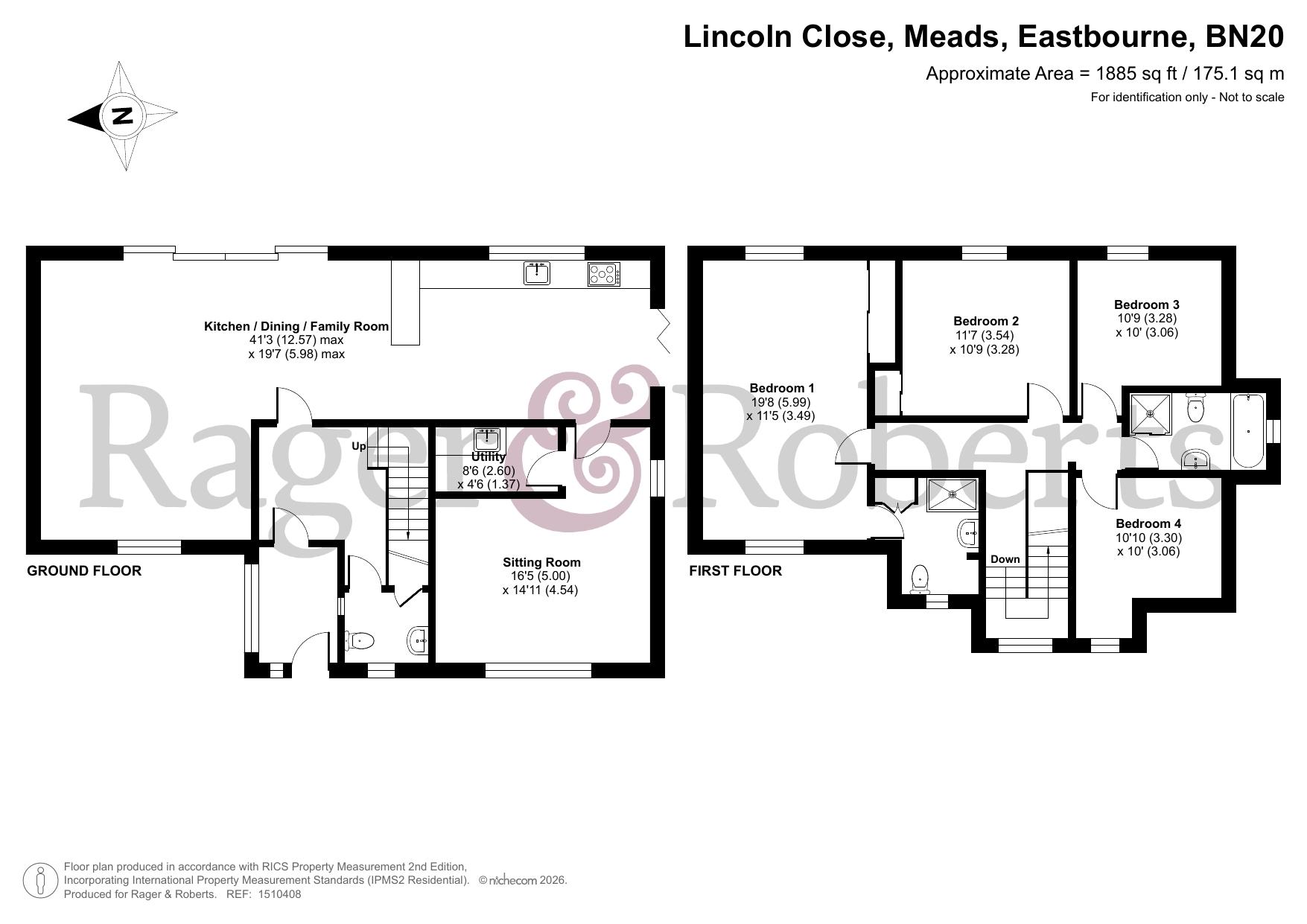 4, Lincoln Close, Eastbourne floorplan
