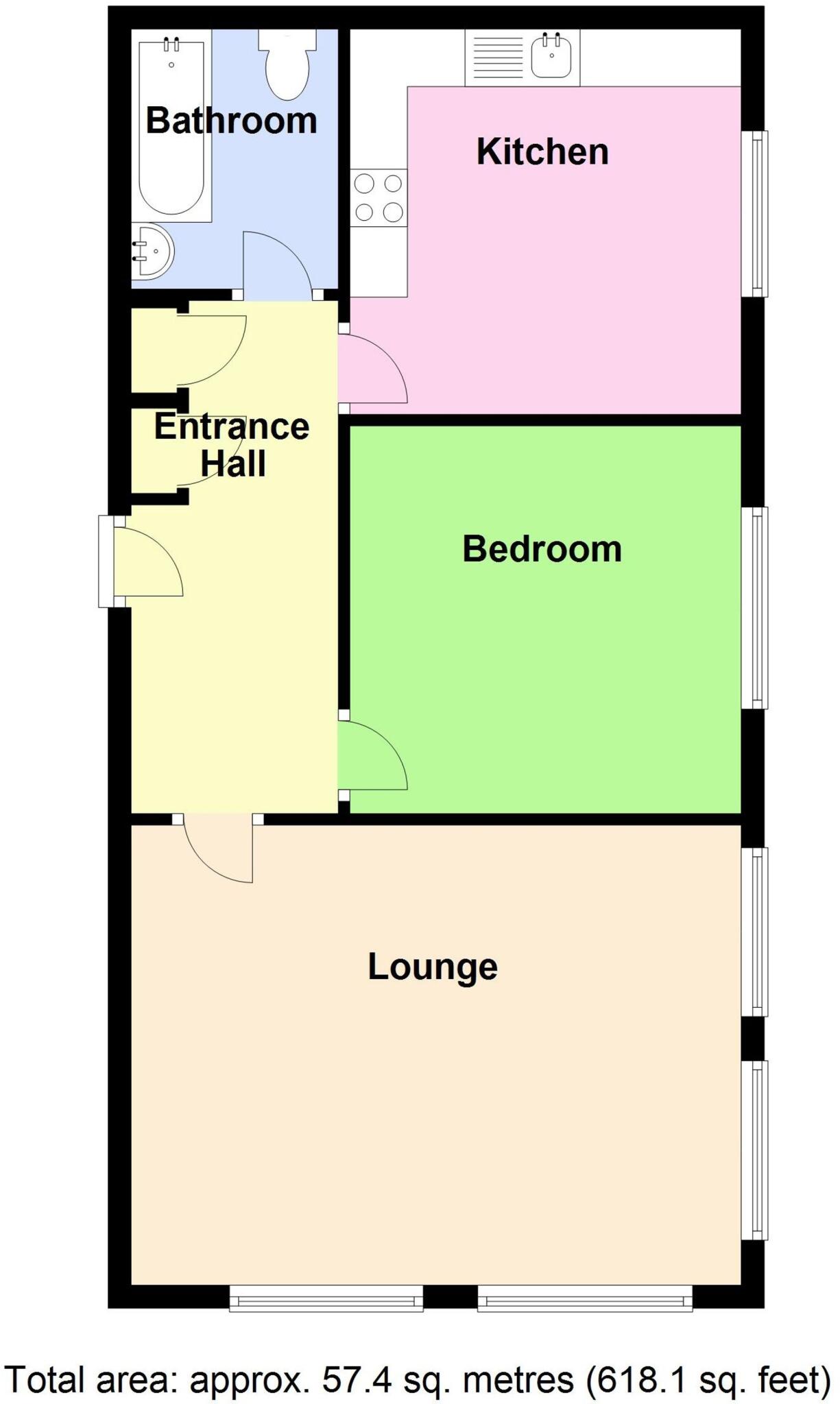 Flat 4 Barge Court, Tattershall Road, Boston floorplan