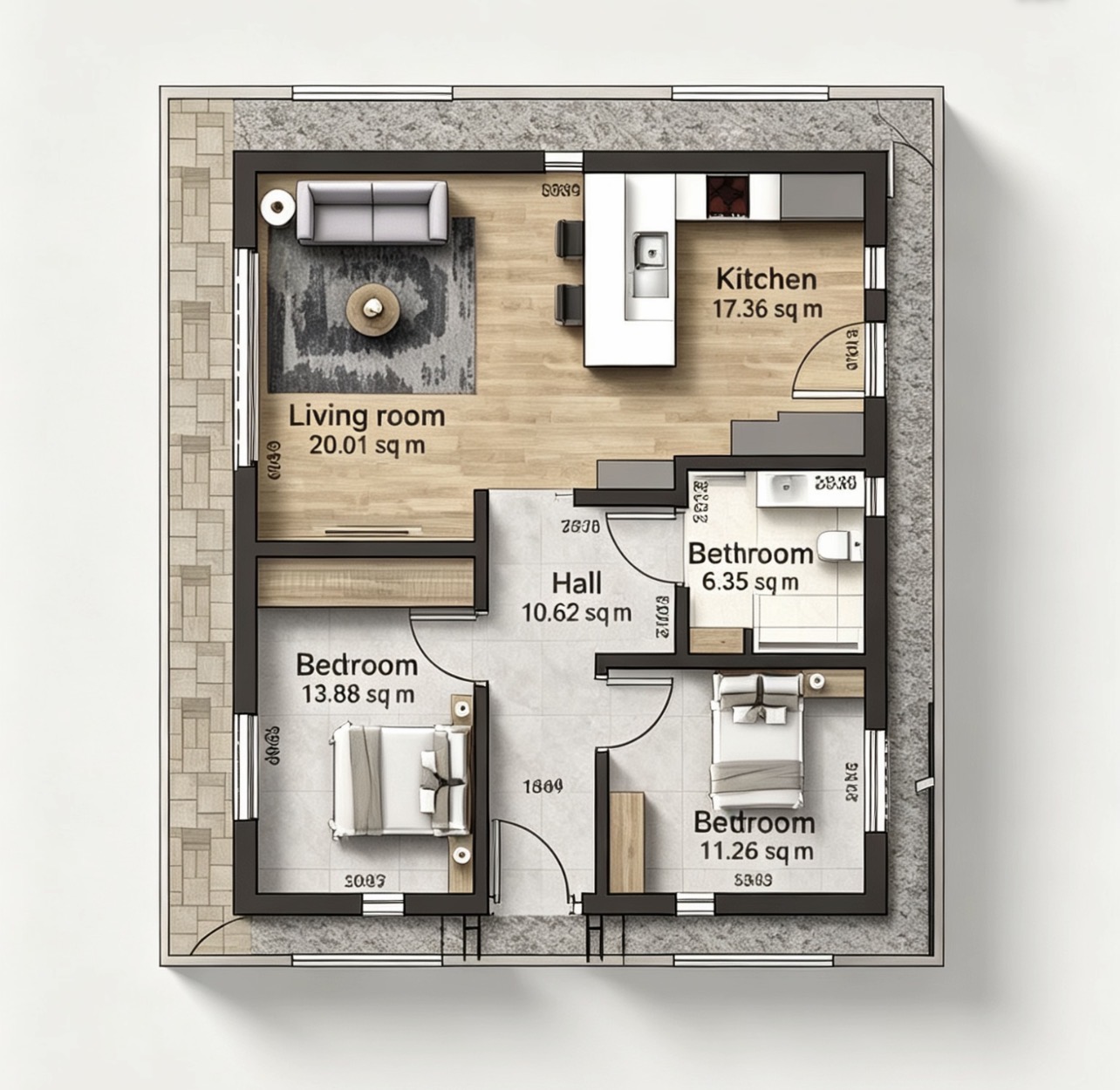 1 Aspinall Gardens, Aspinall Street, Heywood floorplan