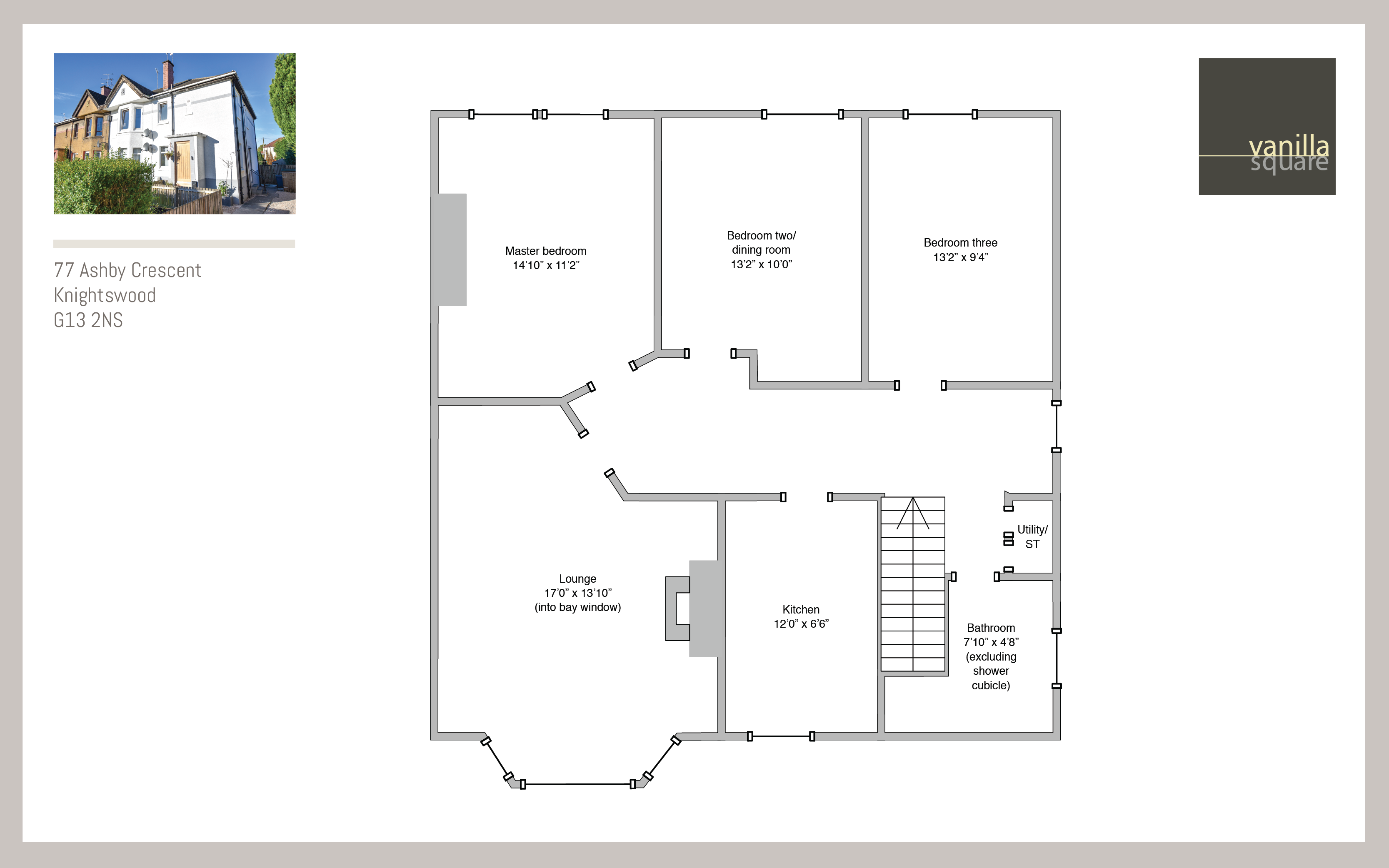 3 Bedrooms Flat for sale in Ashby Crescent, Knightswood, Glasgow G13