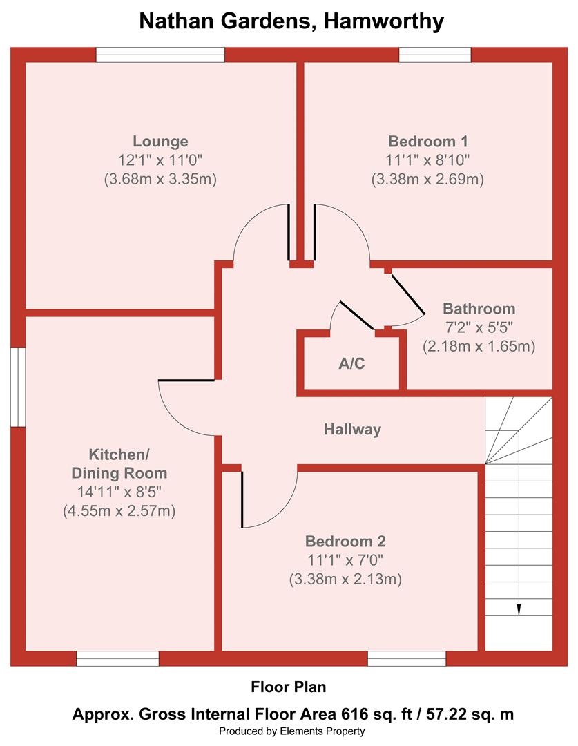 7, Nathan Gardens, Poole floorplan