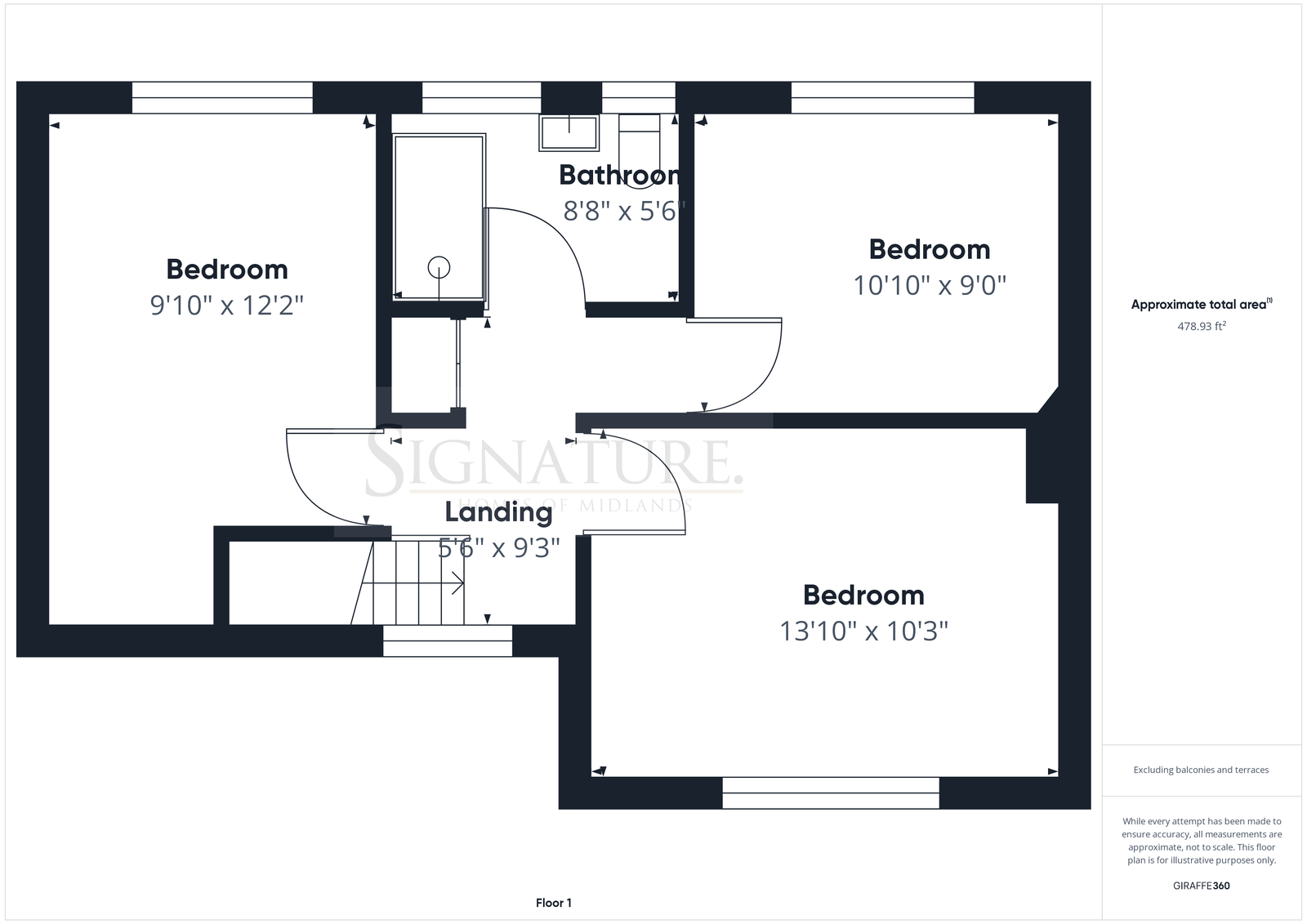 20a, Hall Close, Leicester floorplan