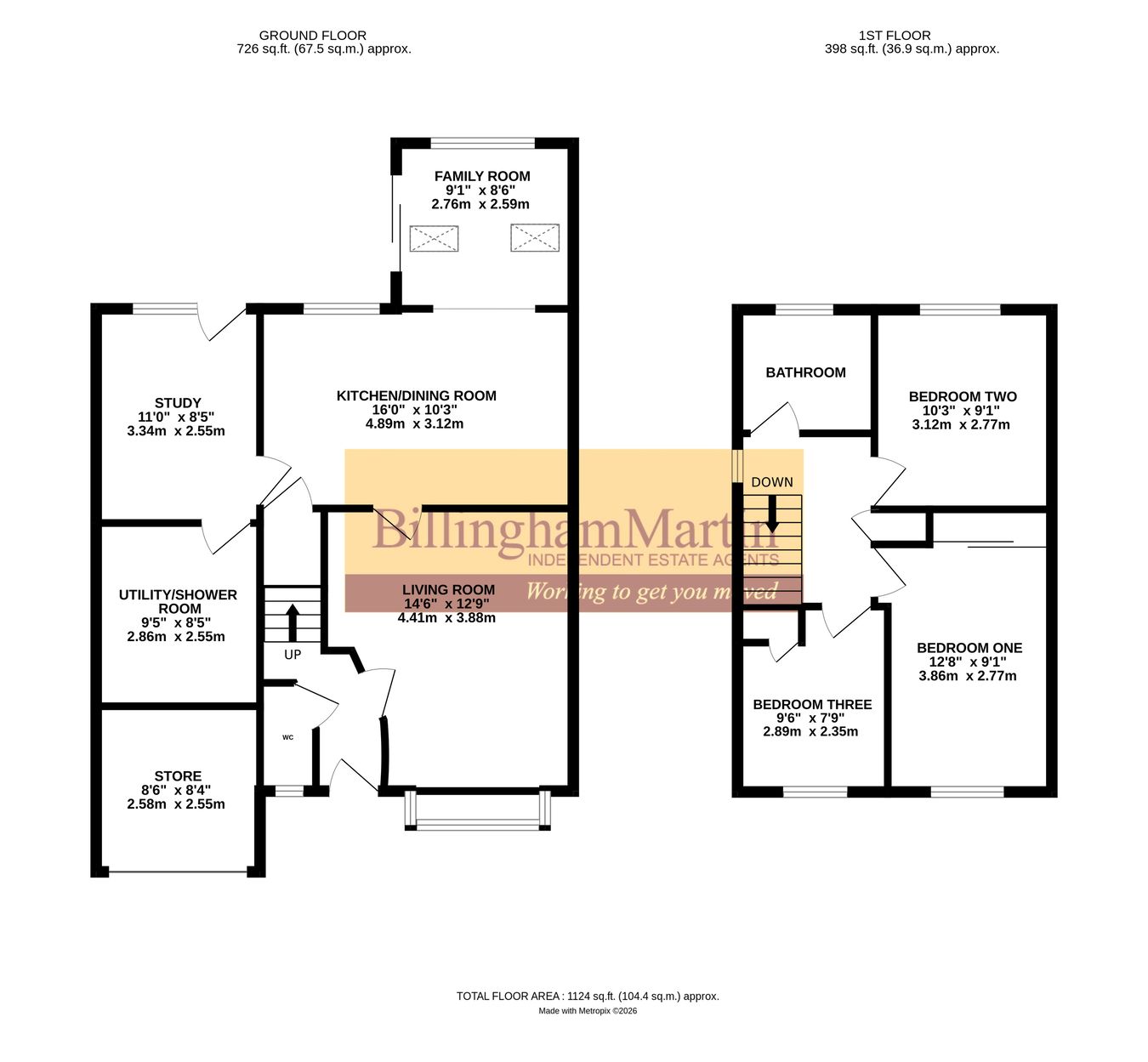 28, Griffon Close, FARNBOROUGH floorplan