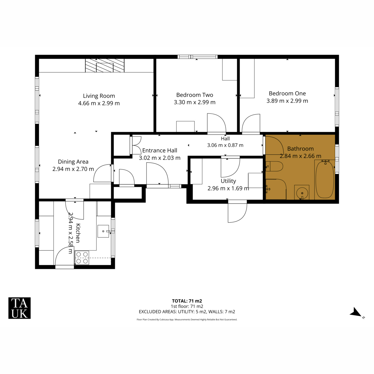 23, The Grove, Peterborough floorplan