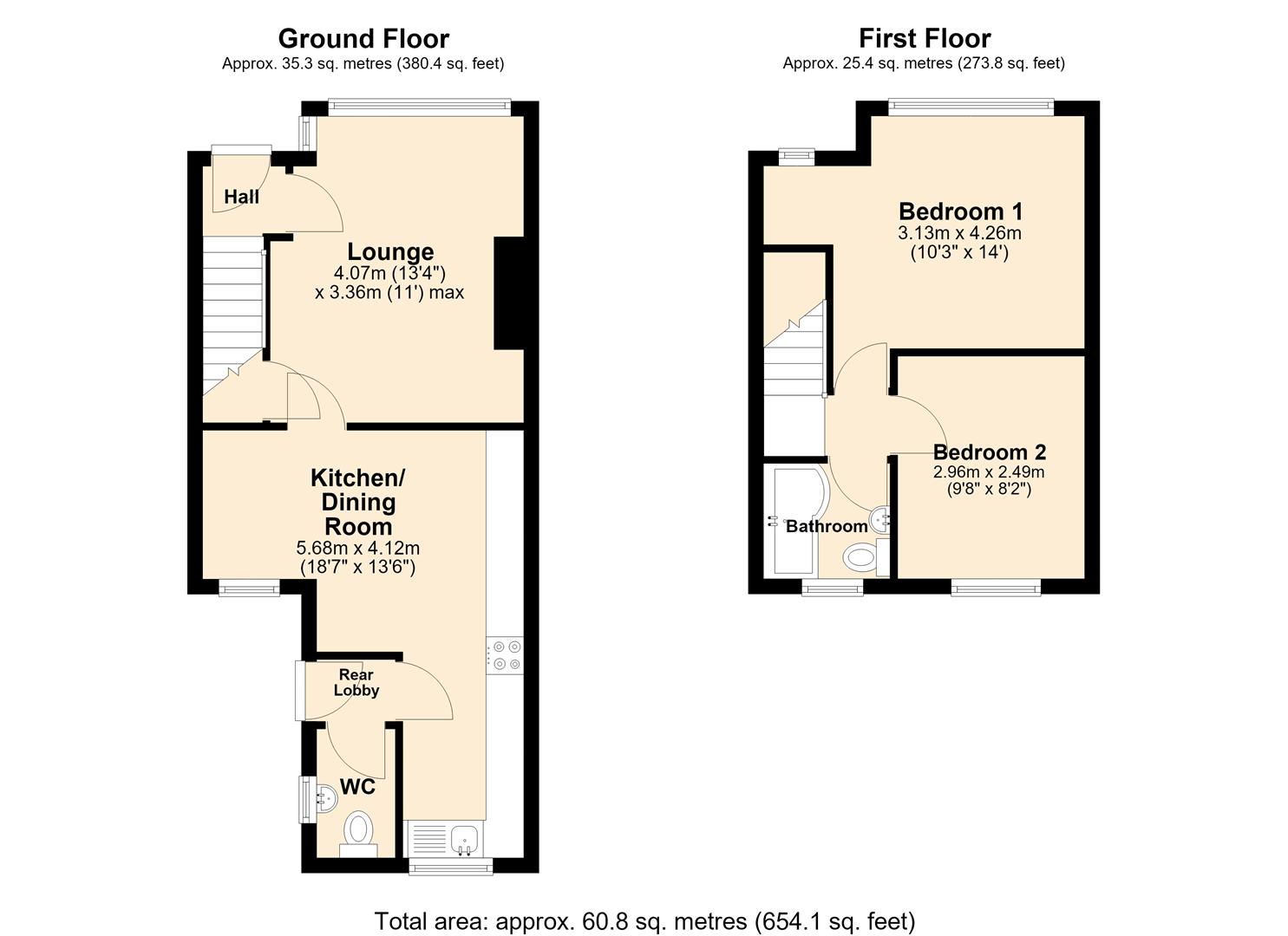 34, Danube Road, Hull floorplan
