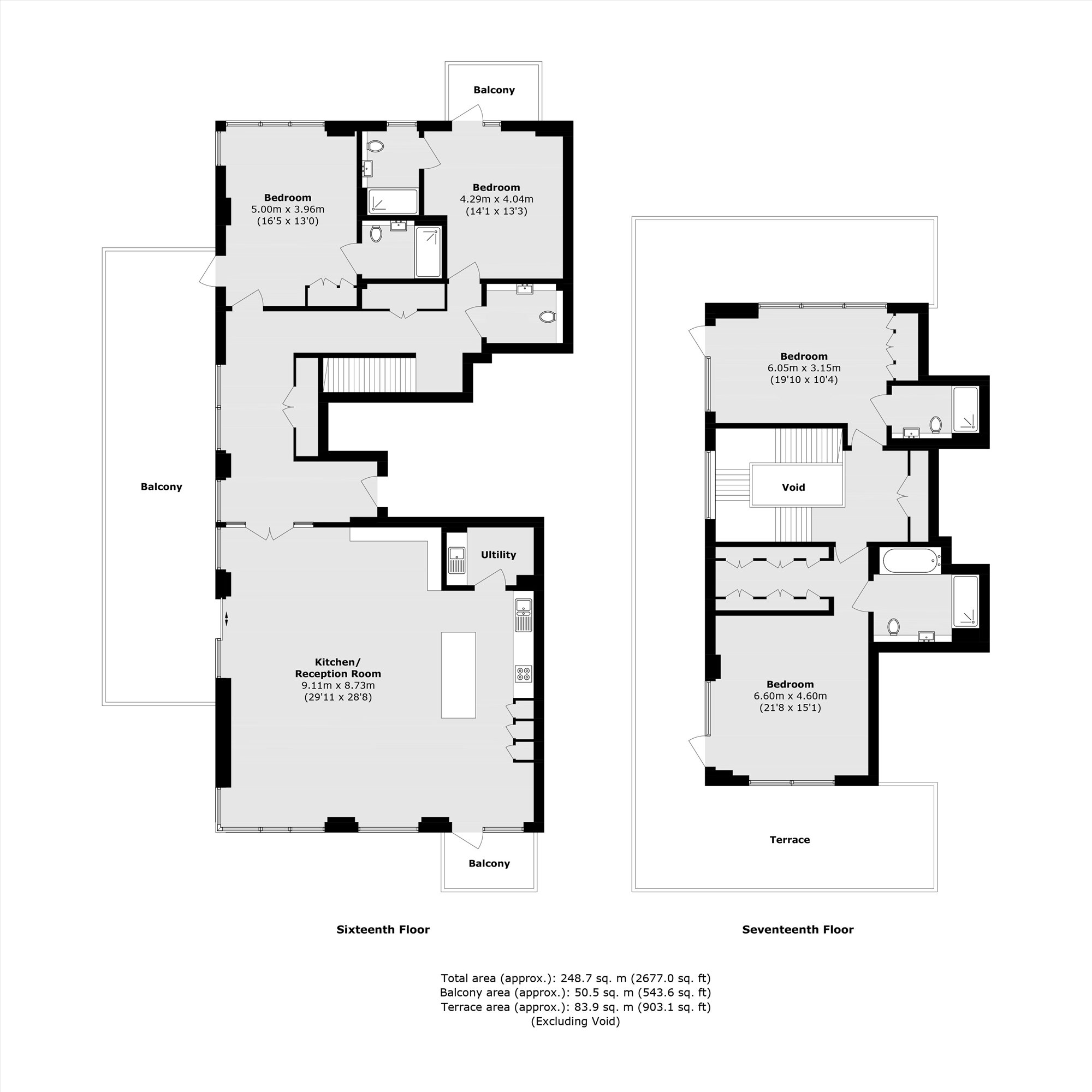 Flat 105, Argent House, 3, Beaufort Square, London floorplan
