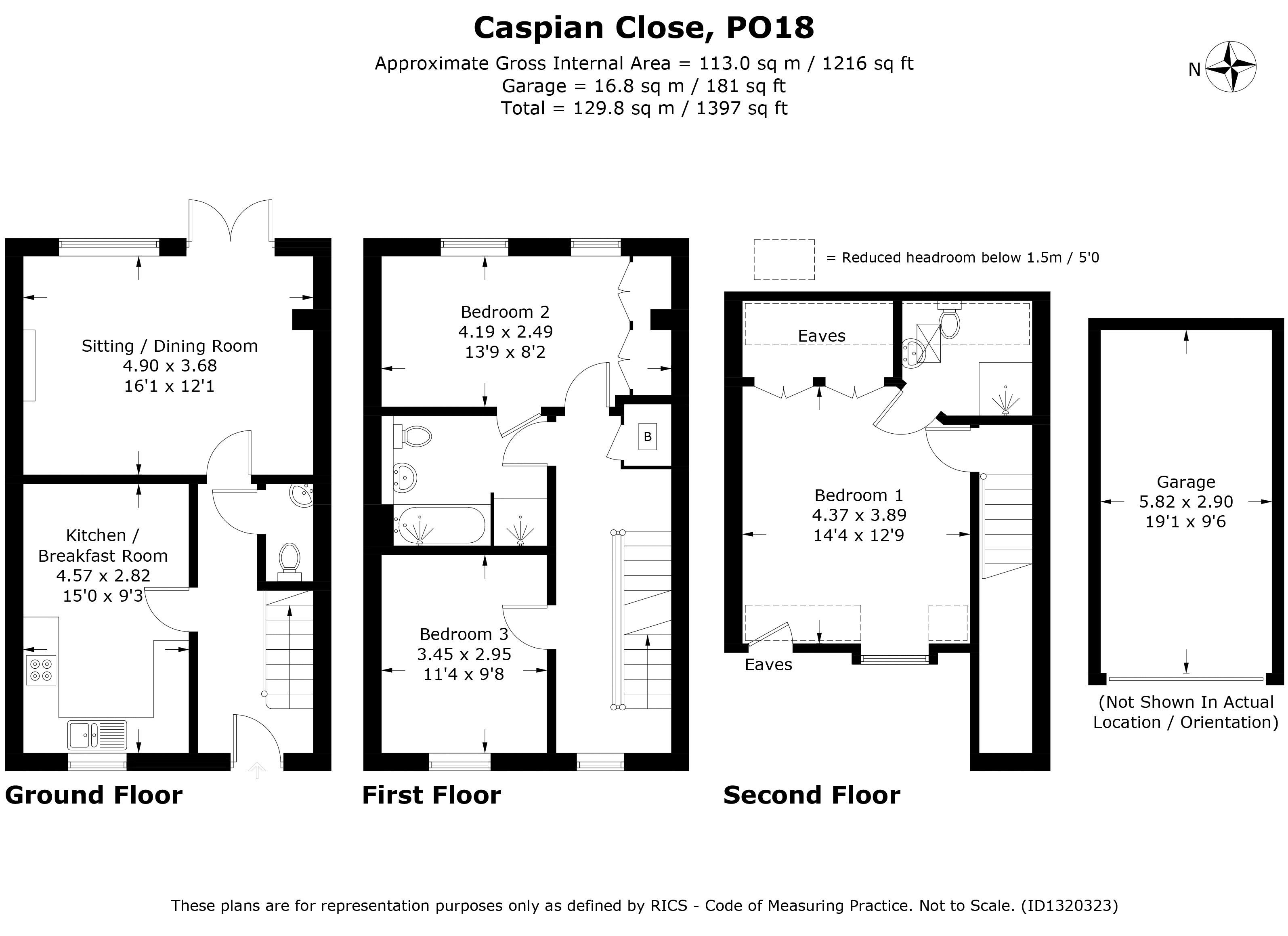 29, Caspian Close, Chichester floorplan
