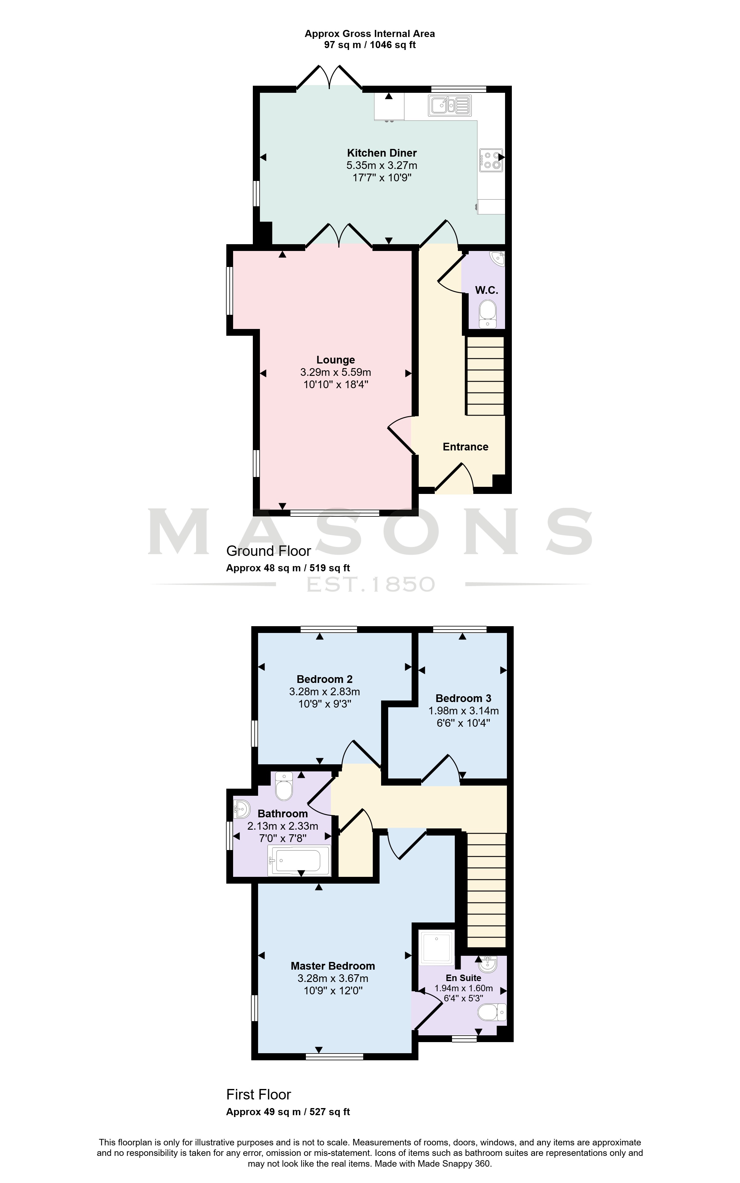 Plot 175 Agate Plus, 1, Blackberry Way, Louth floorplan