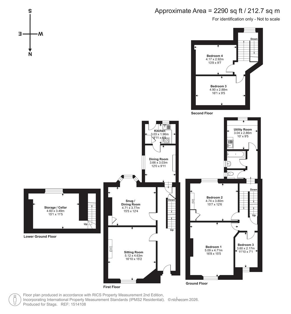 1 Plym Villas, Plymouth Road, Totnes floorplan