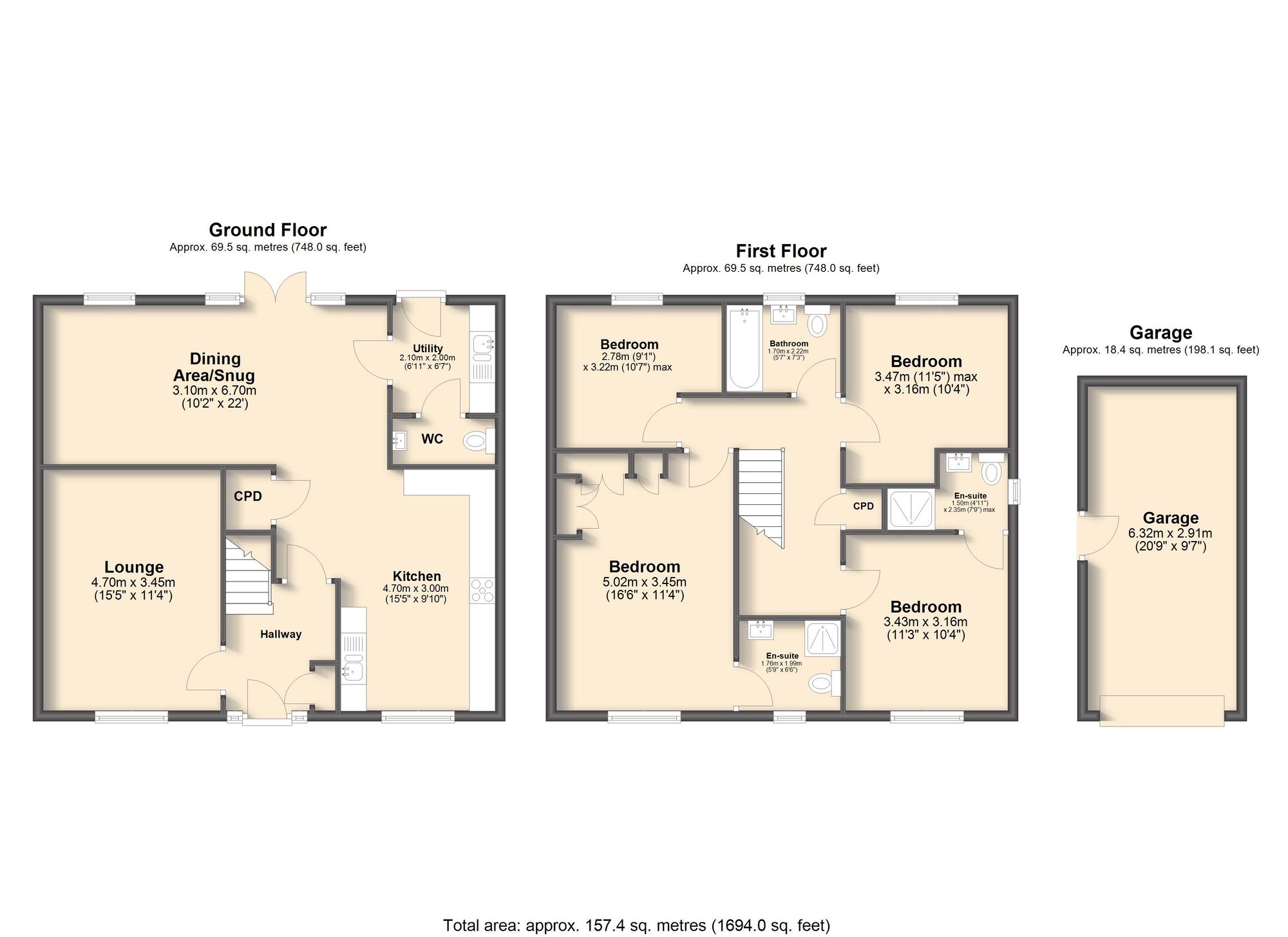 17 Tivey Road, Sheffield floorplan