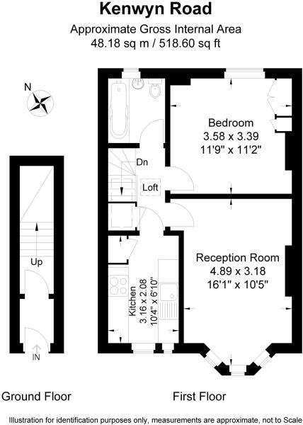 1 Bedrooms Flat to rent in Kenwyn Road, London SW20