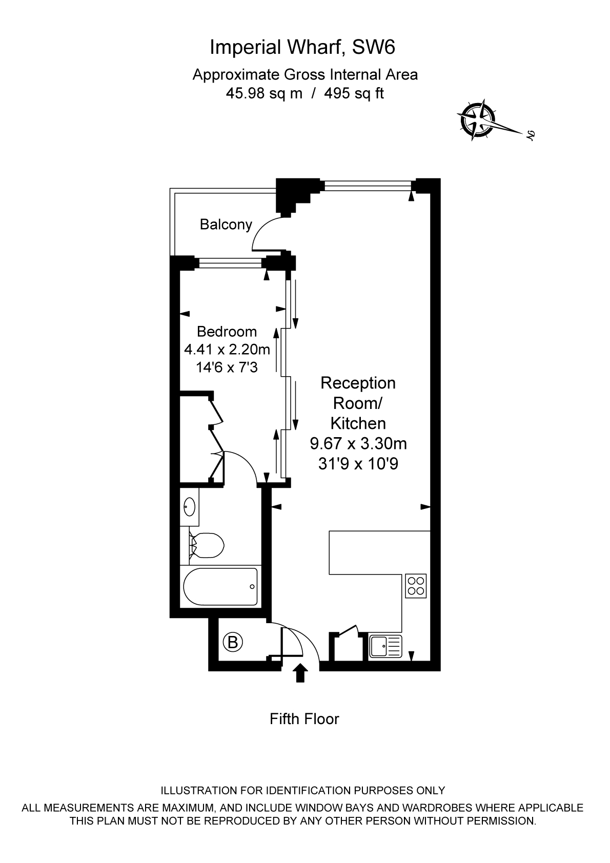 1 Bedrooms Flat to rent in Townmead Road, London SW6