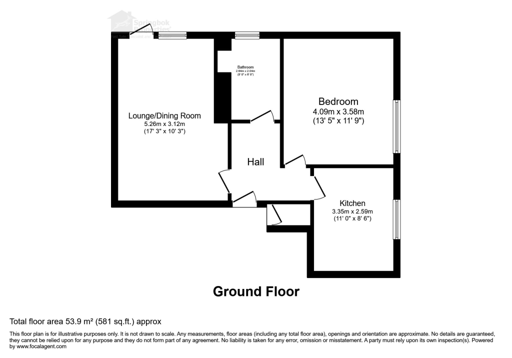 Flat 12, Maple Road, Sale floorplan