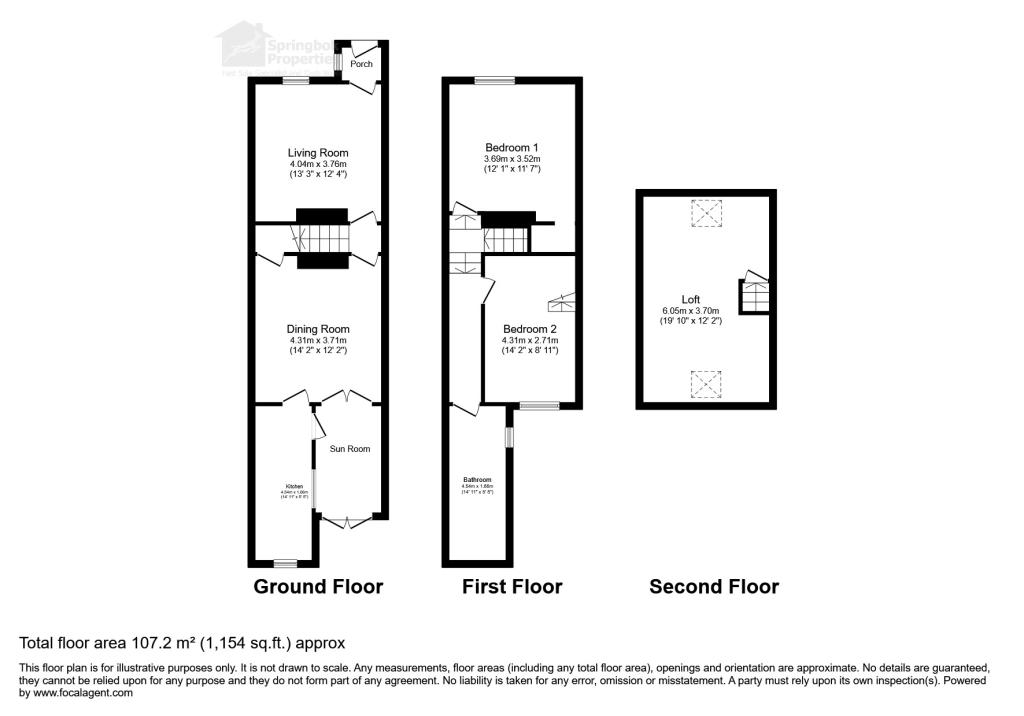 10, Wellington Street, Castleford floorplan