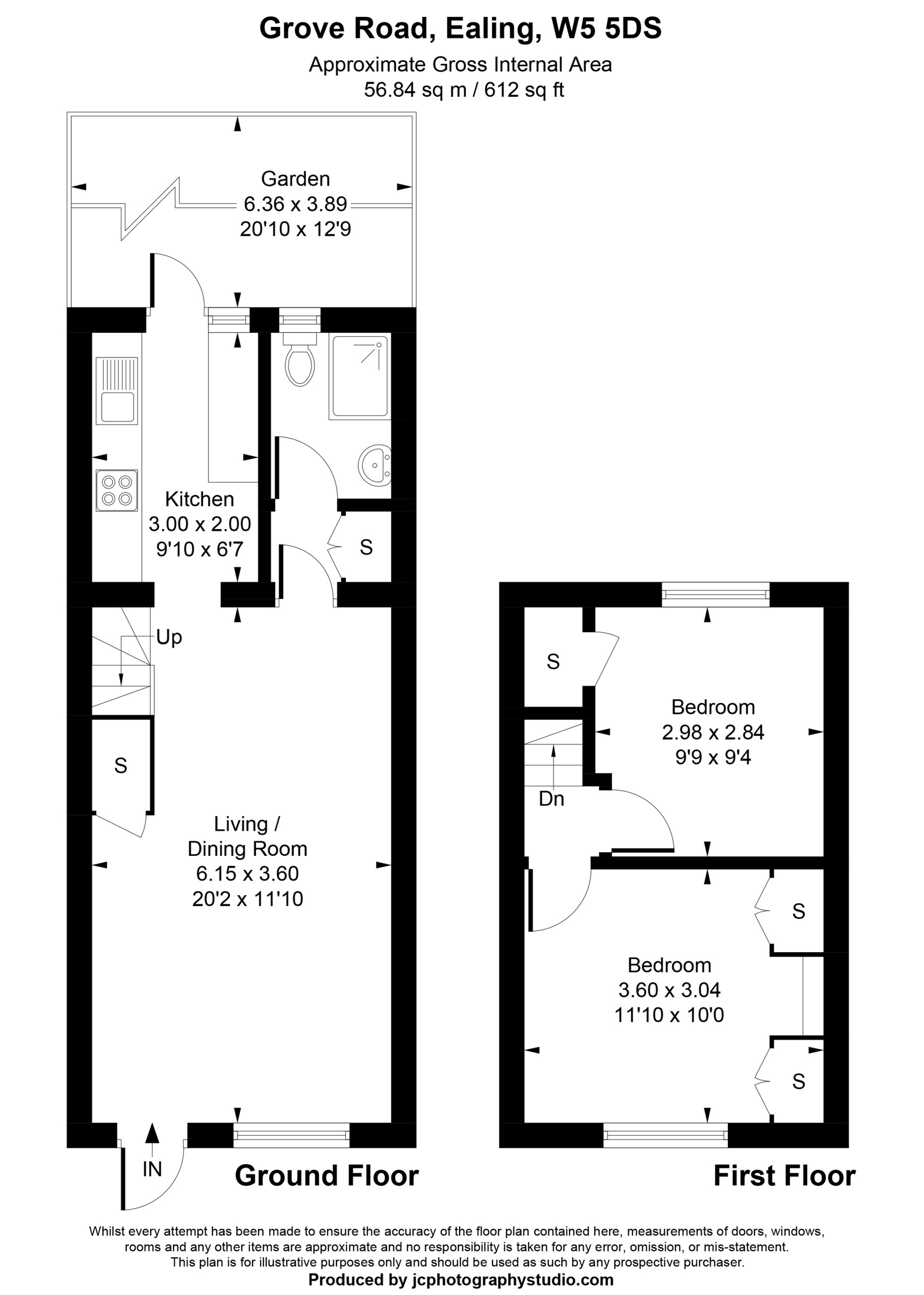 21, Grove Road, London floorplan