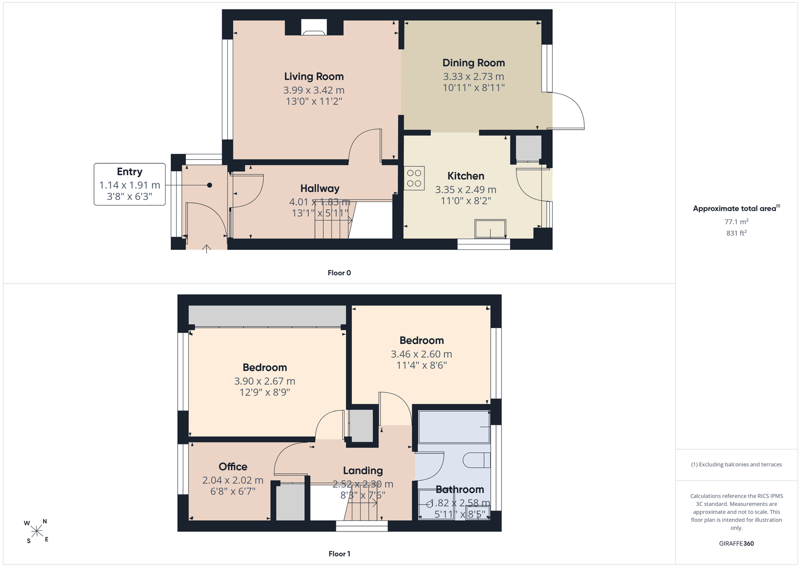 25, Rowbrook Close, Paignton floorplan