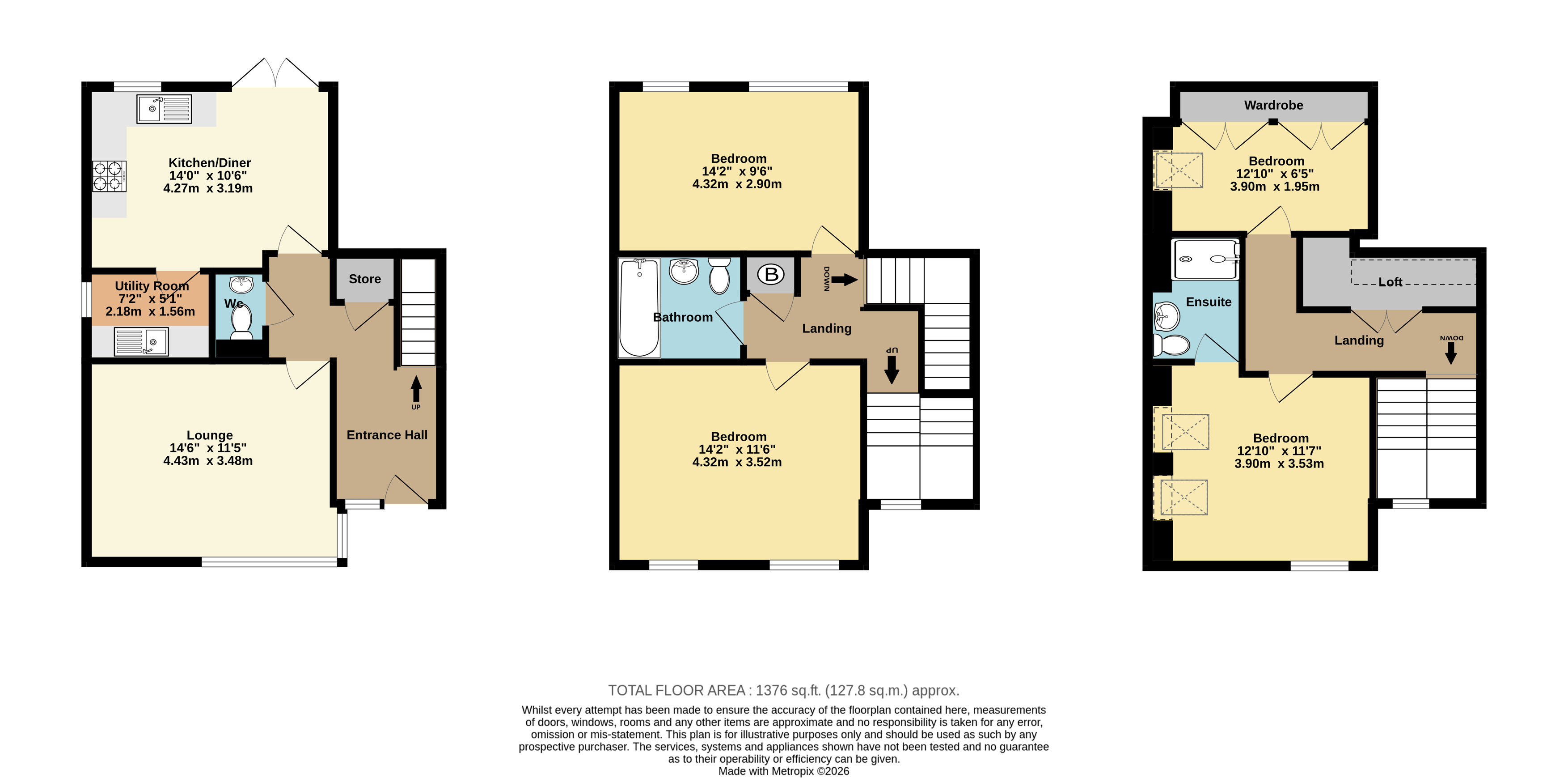 11, Hop Pickers Close, Faversham floorplan