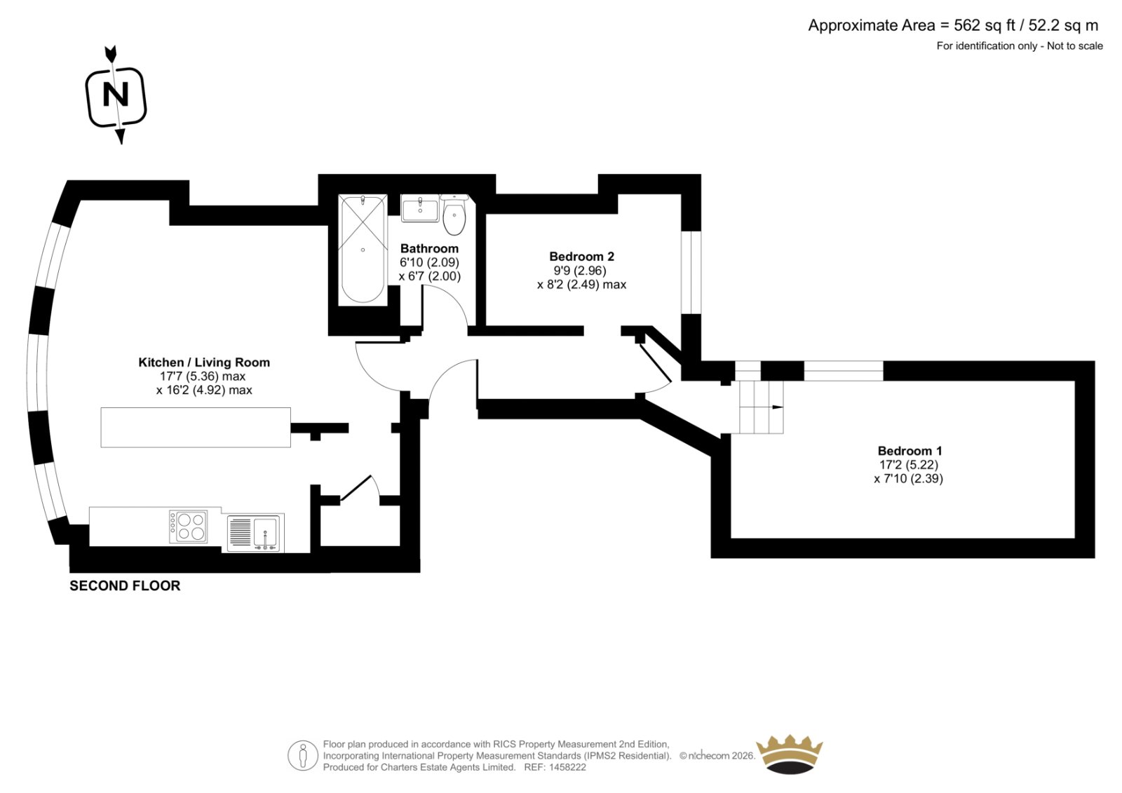 Second Floor Flat, 6, Waterloo Street, East Sussex floorplan