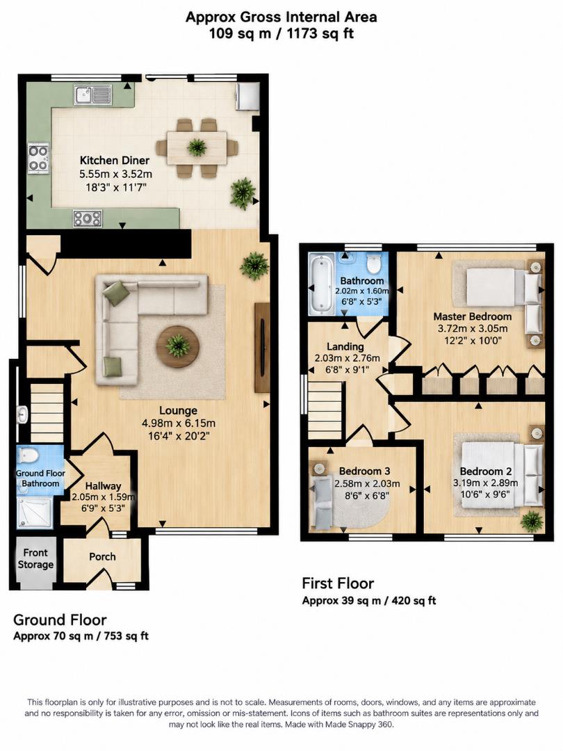 49, Hydefield Close, London floorplan