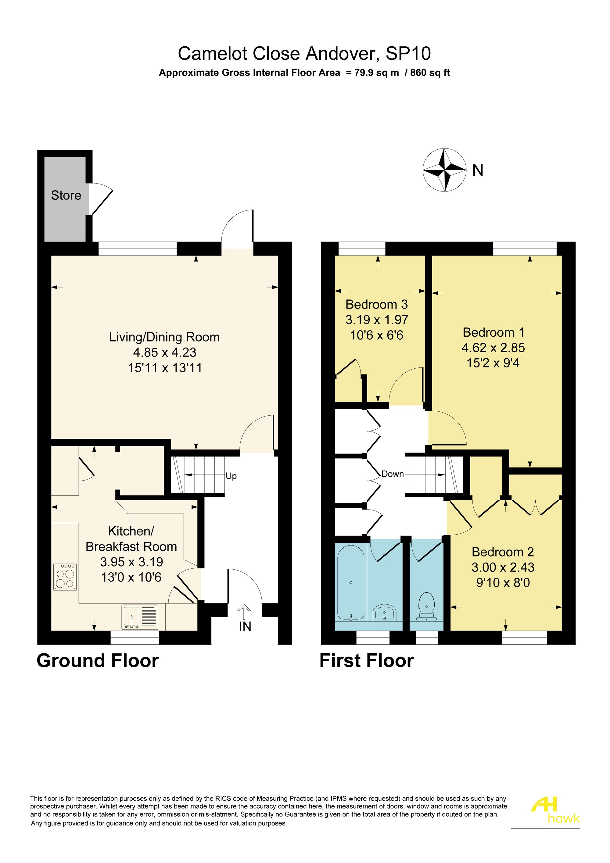 124 Camelot Close, Andover floorplan