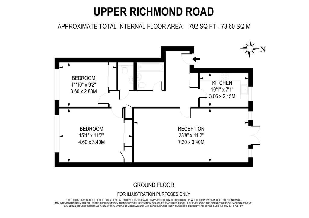 2 Bedrooms Flat to rent in Upper Richmond Road, London SW15