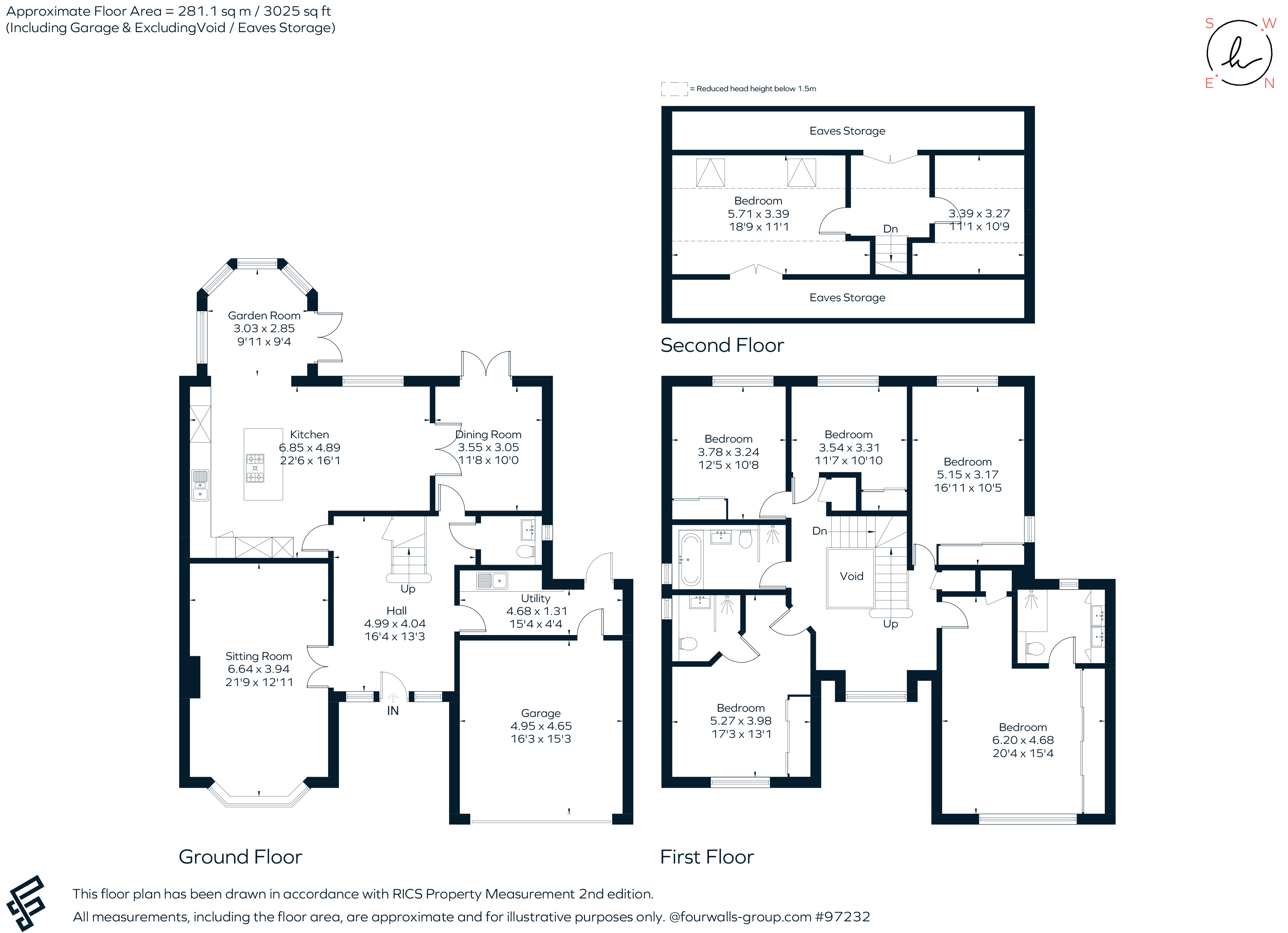 Deerhurst, Northcote Road, West Horsley floorplan