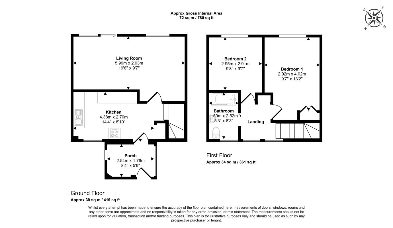 6, Selborne Walk, Southampton floorplan