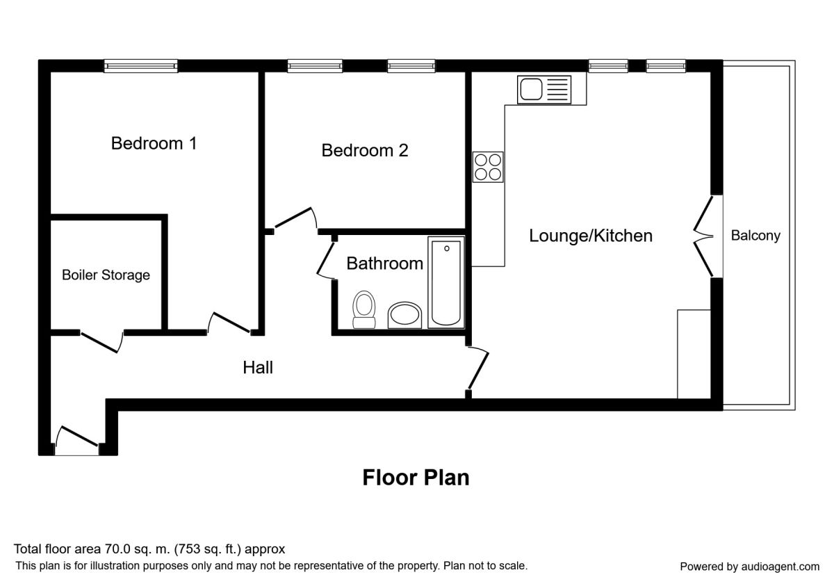 2 Bedrooms Flat to rent in Jutland House, 15 Jutland House, Manchester M1