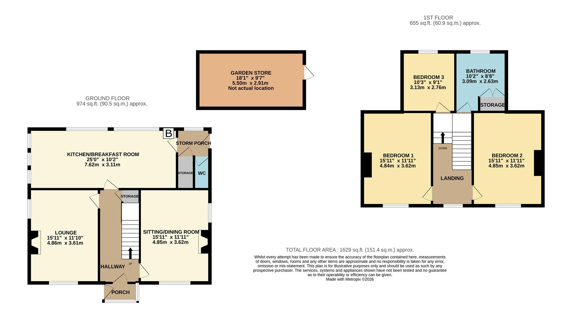 Bod Heulog, New Street, Abergele floorplan