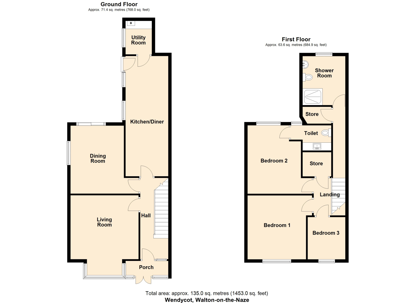 Wendycot, Green Lane, Walton on the Naze floorplan