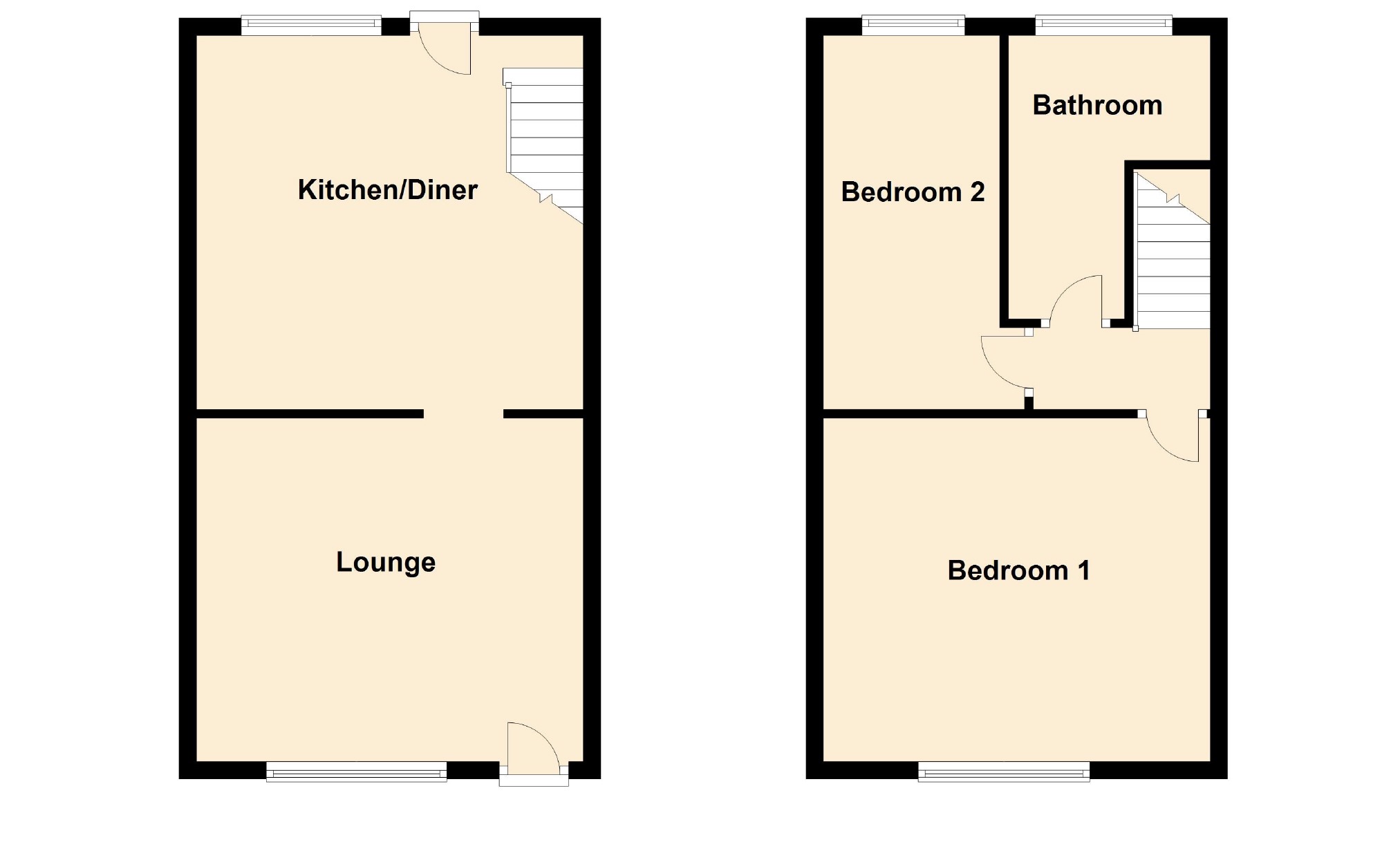 Reuben Street, Heaton Norris, Stockport SK4, 2 bedroom property for