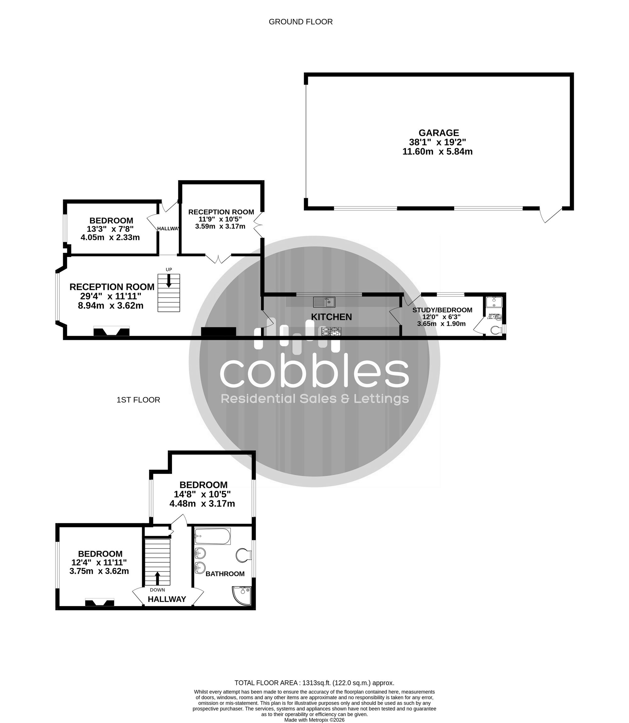 203 Queens Road, Woking floorplan