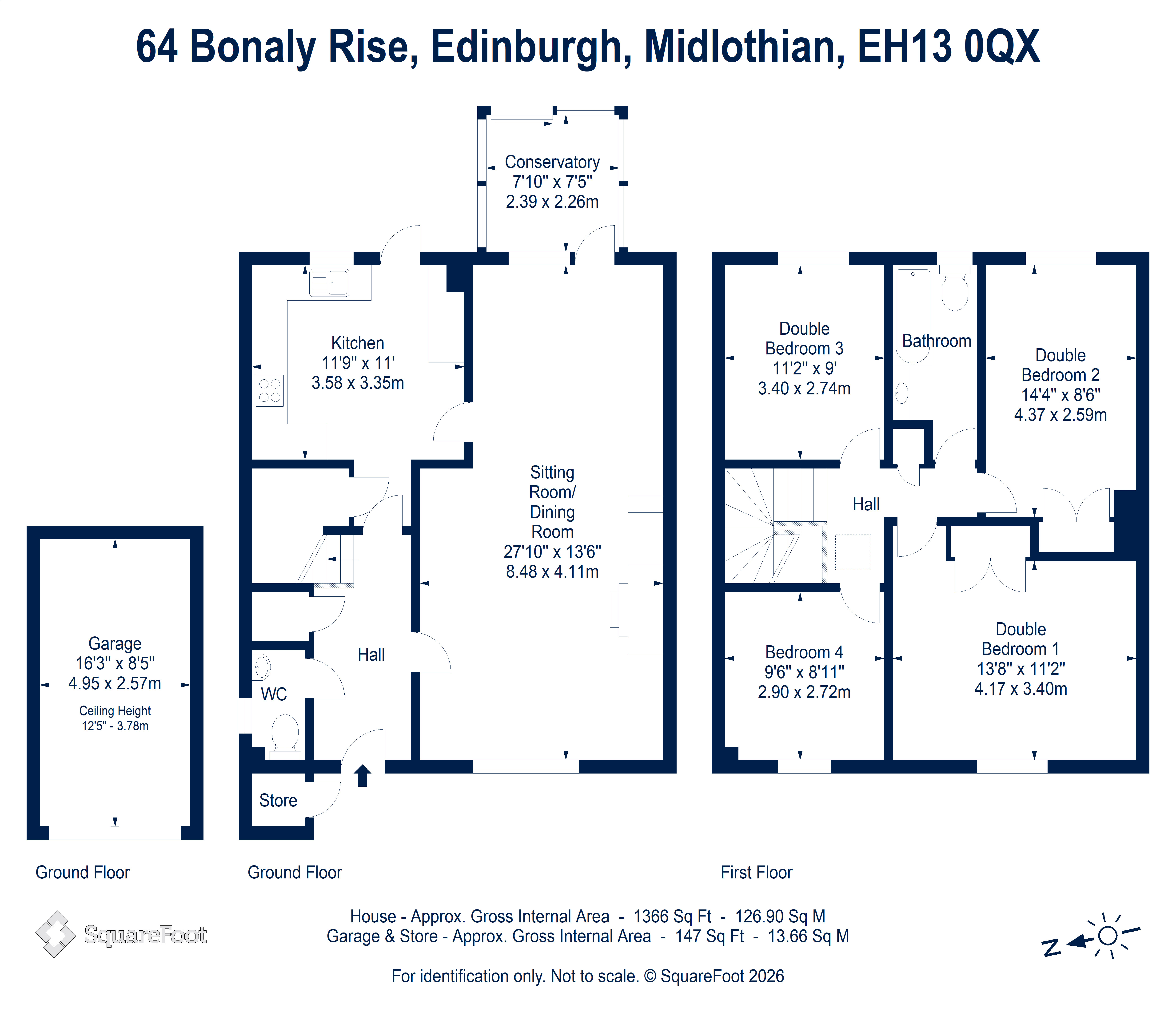 64, Bonaly Rise, Edinburgh floorplan