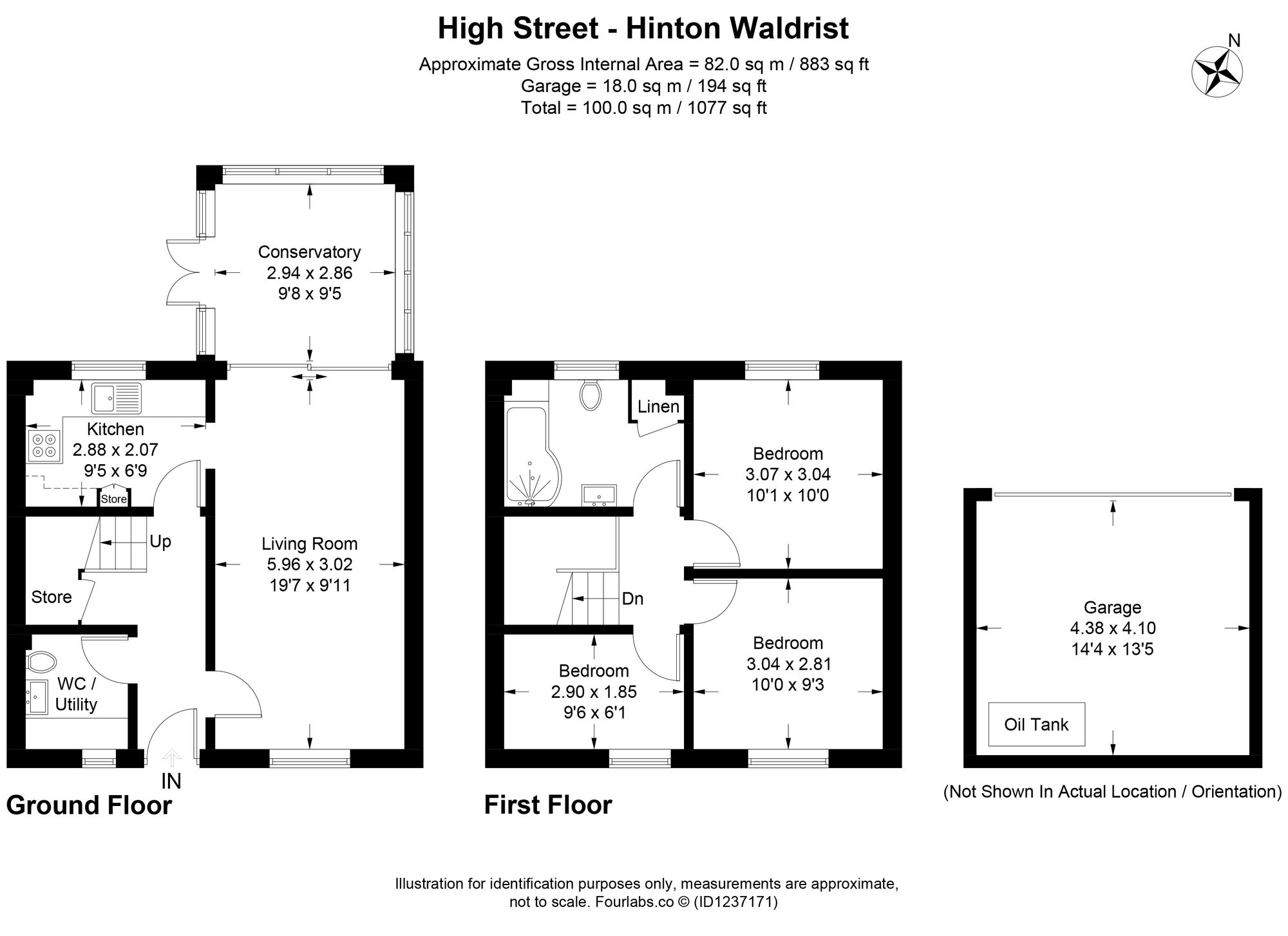 Downs Cottage High Street, Faringdon floorplan
