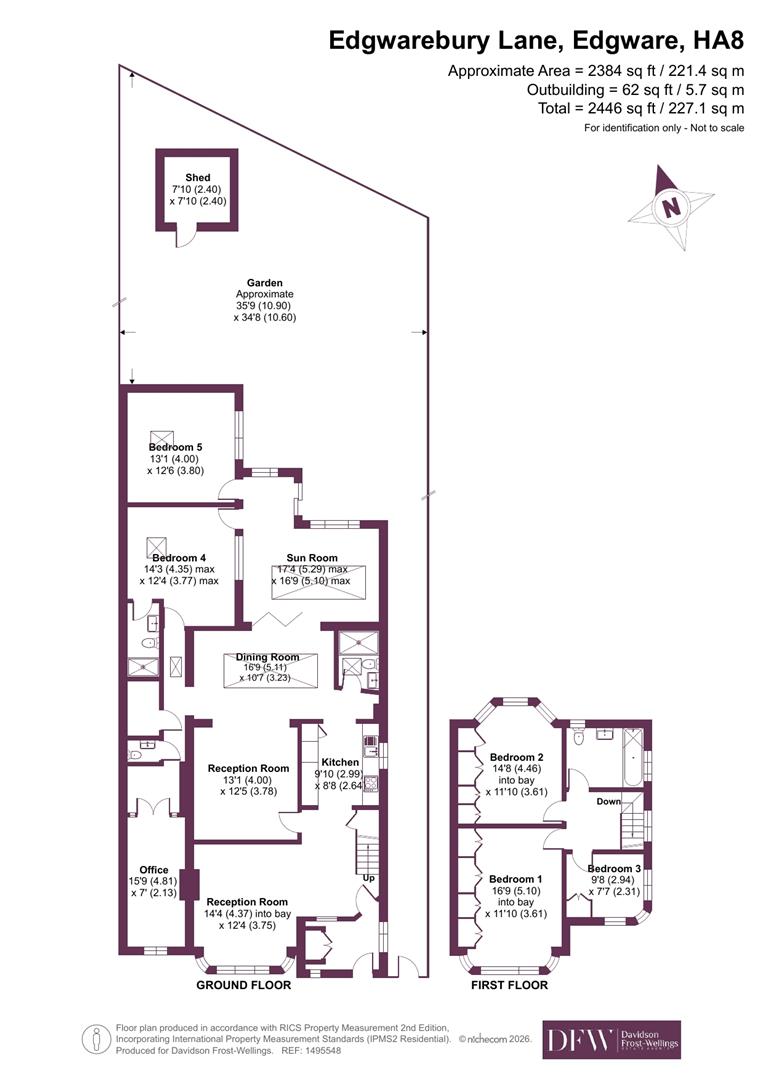 198, Edgwarebury Lane, Edgware floorplan