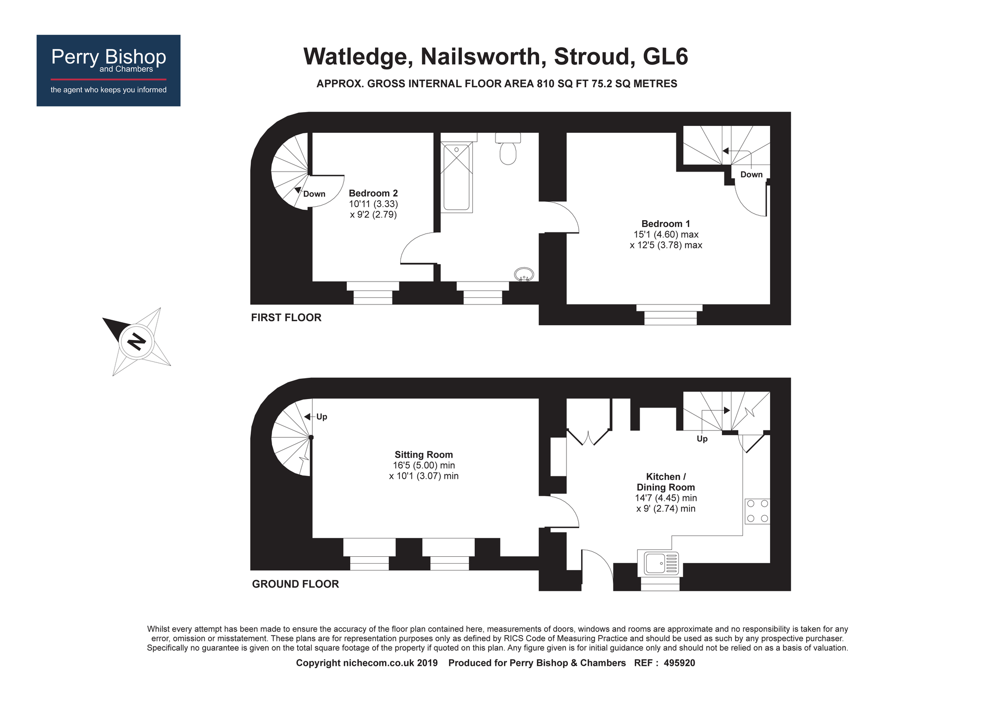 2 Bedrooms Cottage for sale in Watledge, Nailsworth, Stroud GL6