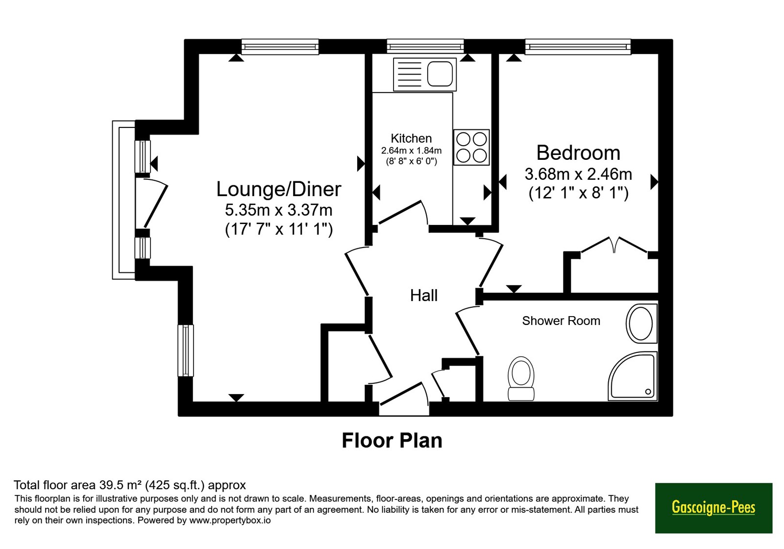 Flat 12 Brookfield Court, 1, Broadway Road, Surrey floorplan