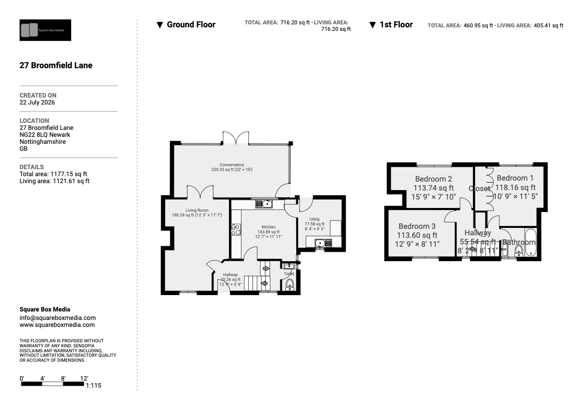 27, Broomfield Lane, Newark floorplan