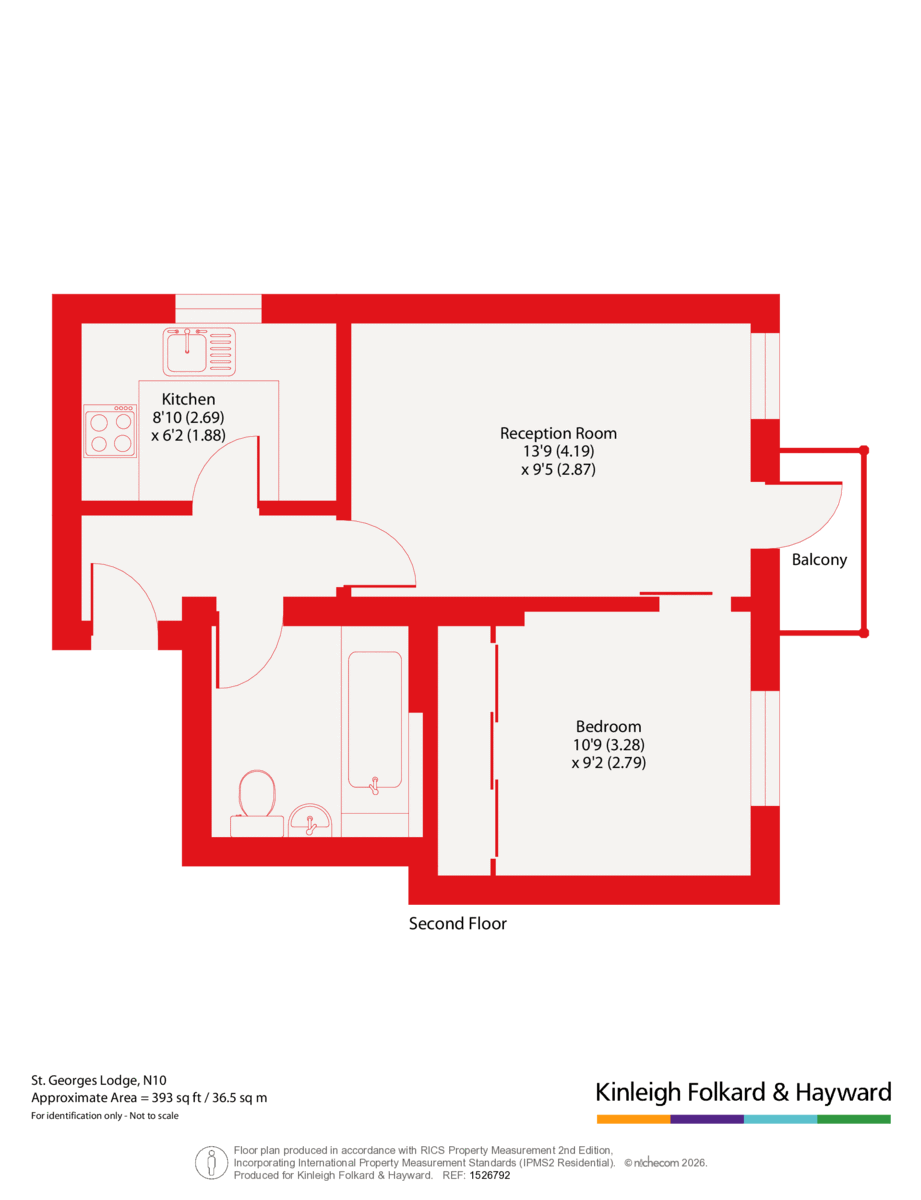 Flat 11, St. Georges Lodge,, Muswell Hill, London floorplan