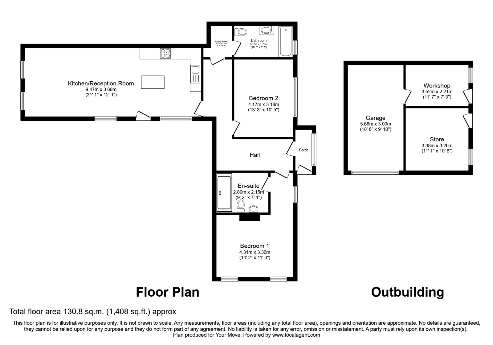 Yew Villa,, Station Hill, Cumbria floorplan