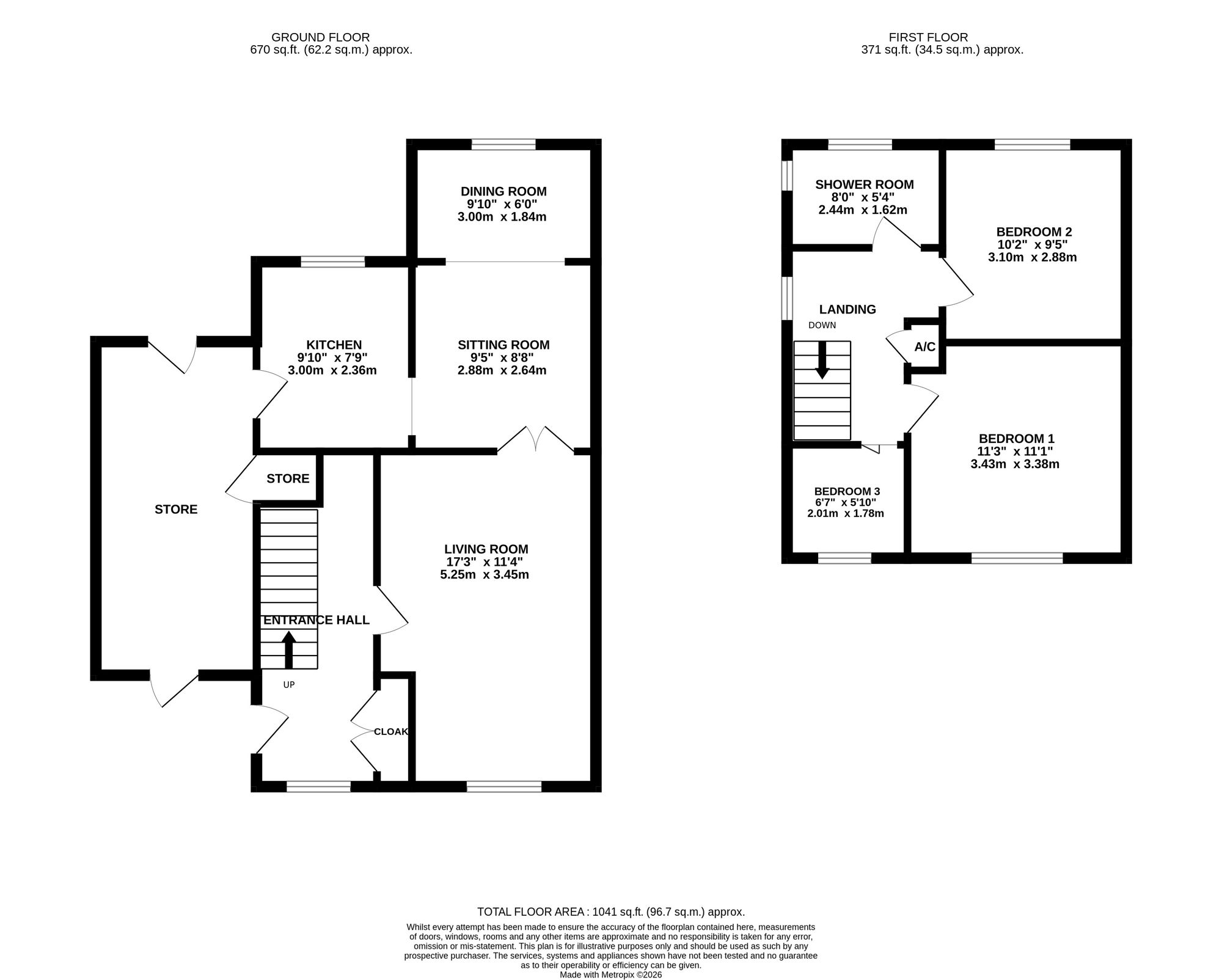 64 Westsprink Crescent, Stoke-On-Trent floorplan