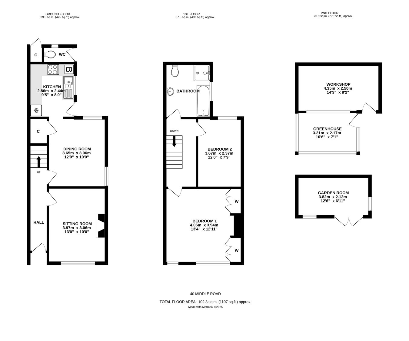 40, Middle Road, Lymington floorplan